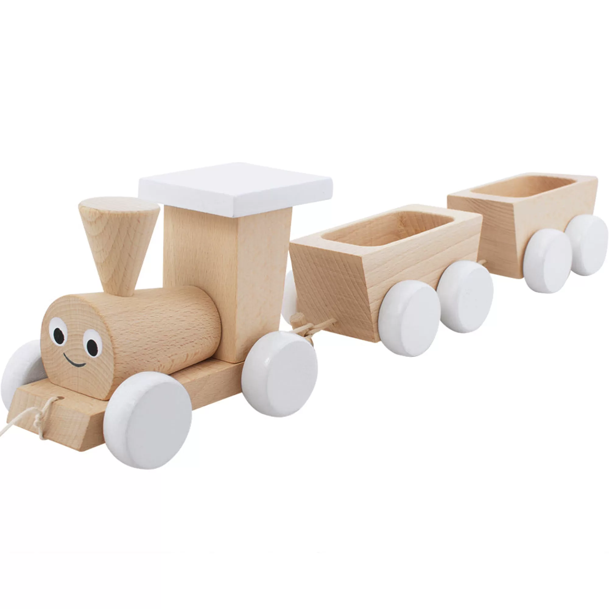 Miva Vacov Push & Pull Along-Wooden Pull Along Train - Theodore