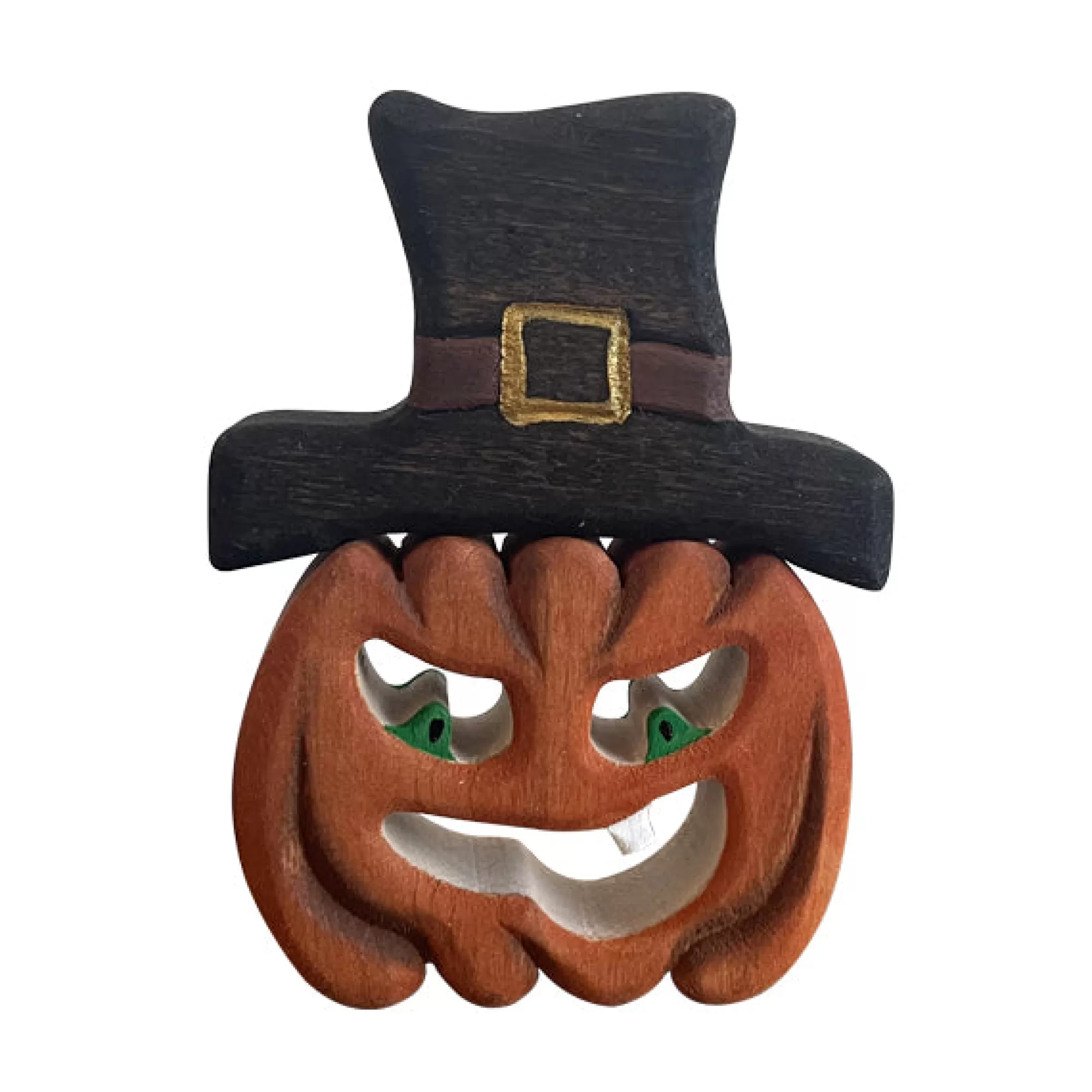 Forest Melody Stories & Tales-Wooden Pumpkin With Hat