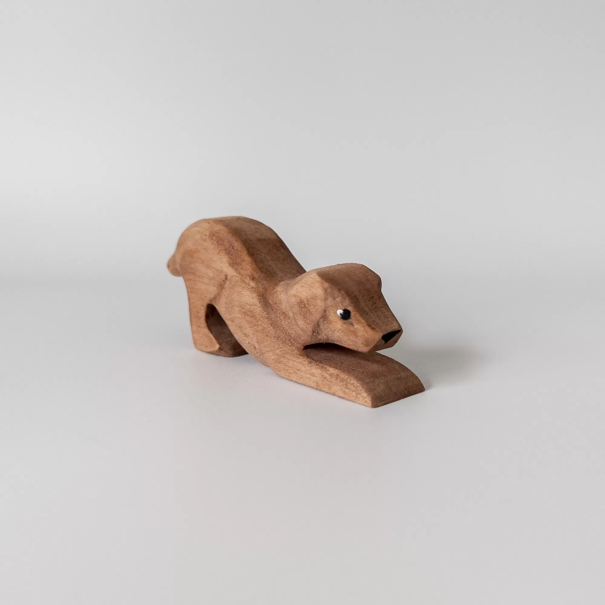 NOM Handcrafted Waldorf Inspired-Wooden Puppy Playing