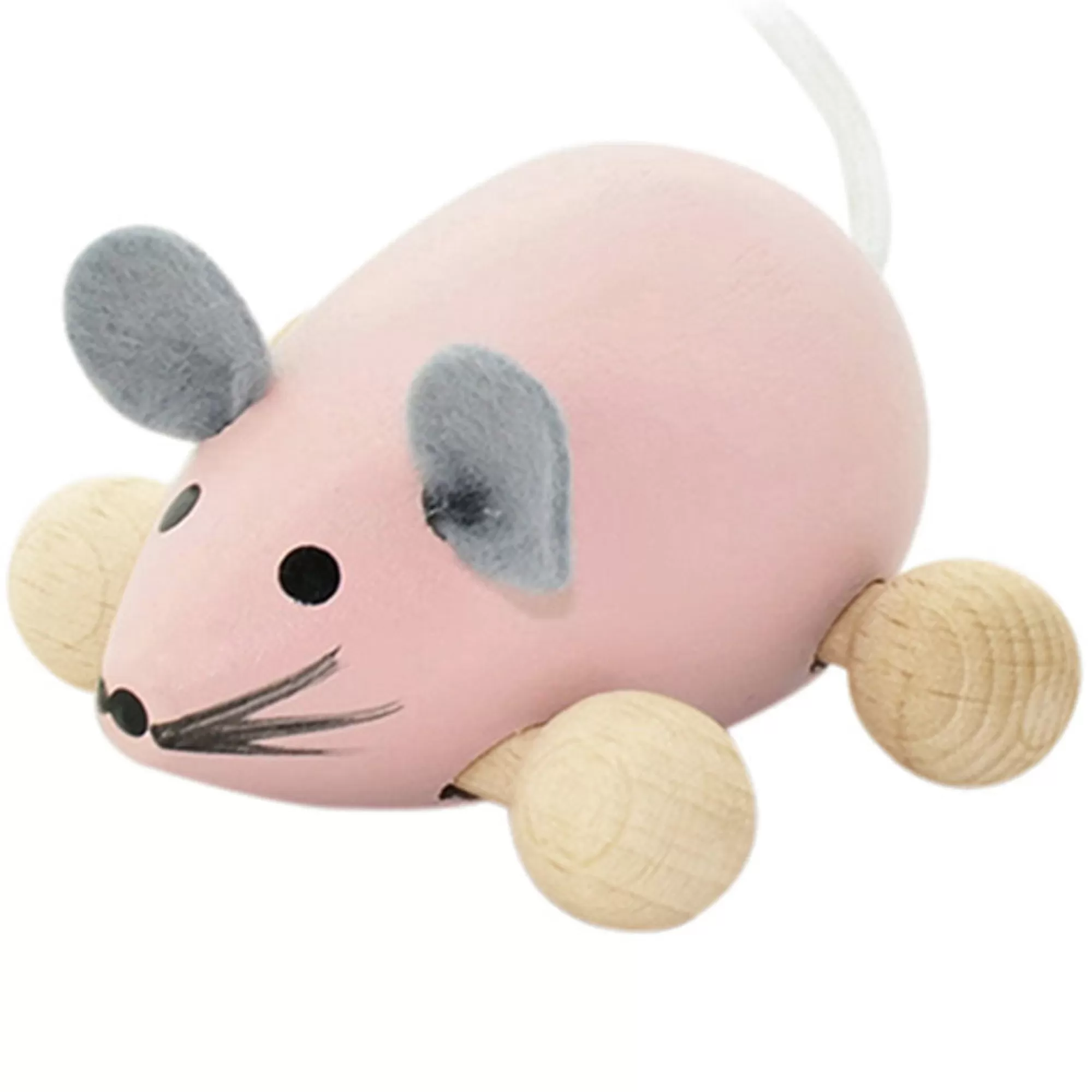 Miva Vacov Push & Pull Along-Wooden Push Along Mouse - Daphne