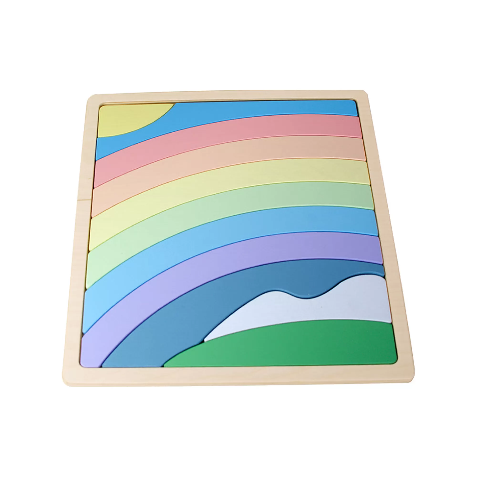 Playful Wood Puzzles-Wooden Puzzle - Rainbow