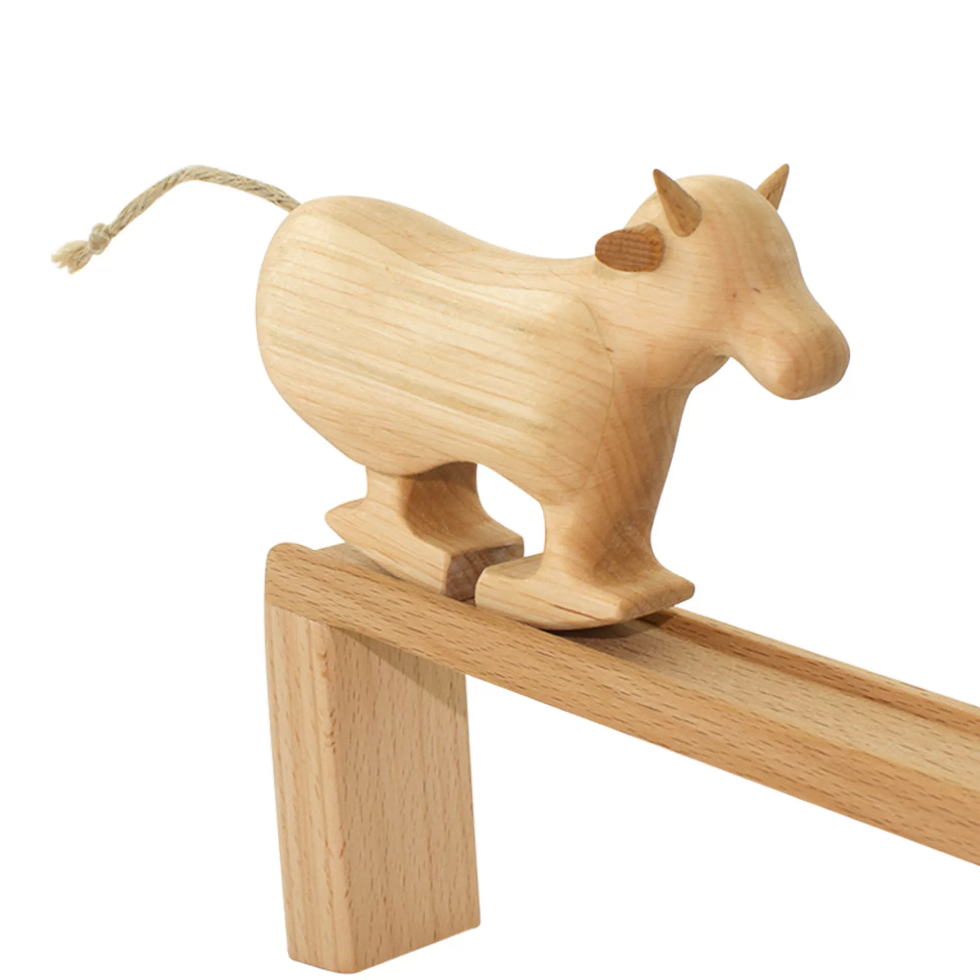 Tateplota Farm Animals-Wooden Ramp Walking Cow - Willa