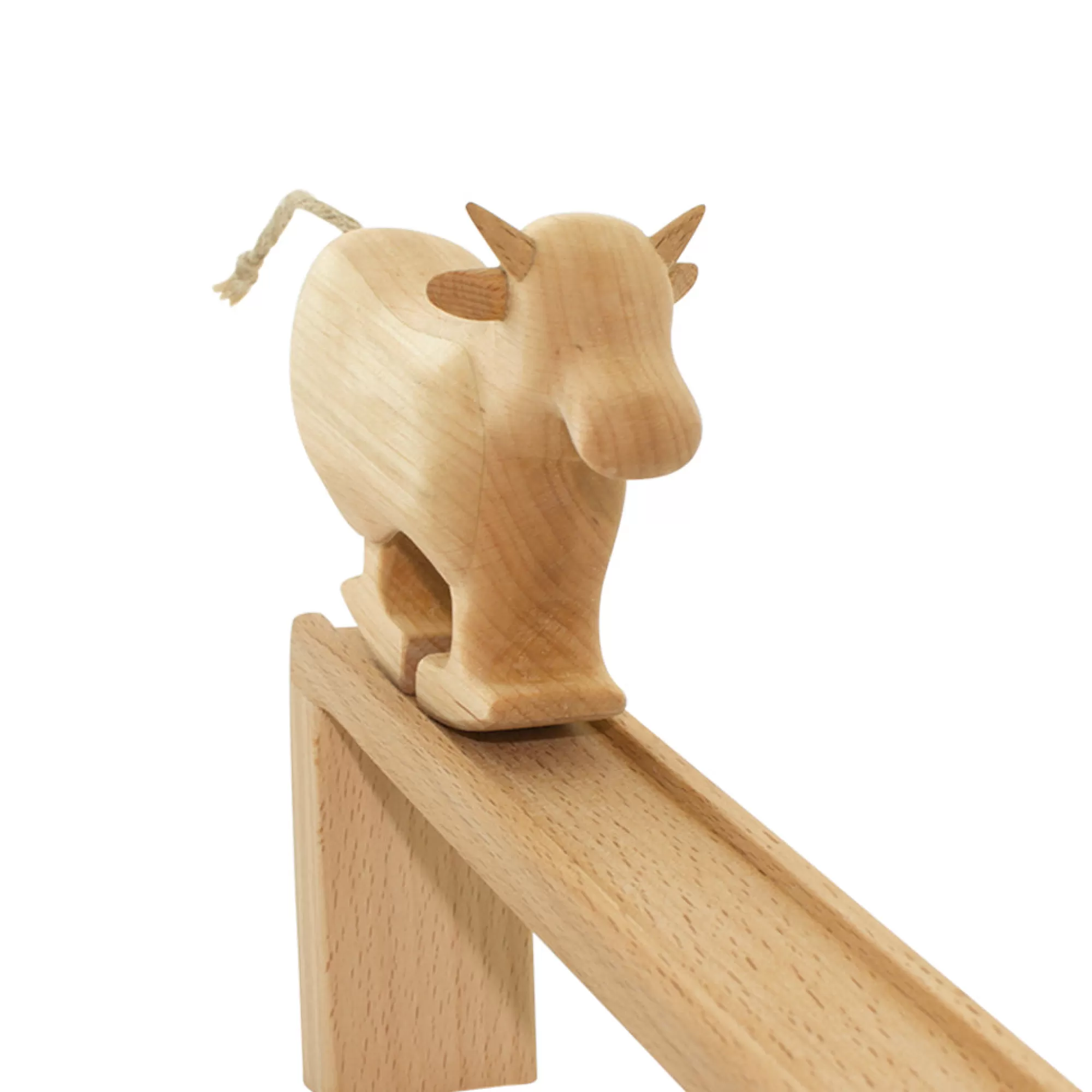 Tateplota Farm Animals-Wooden Ramp Walking Cow - Willa