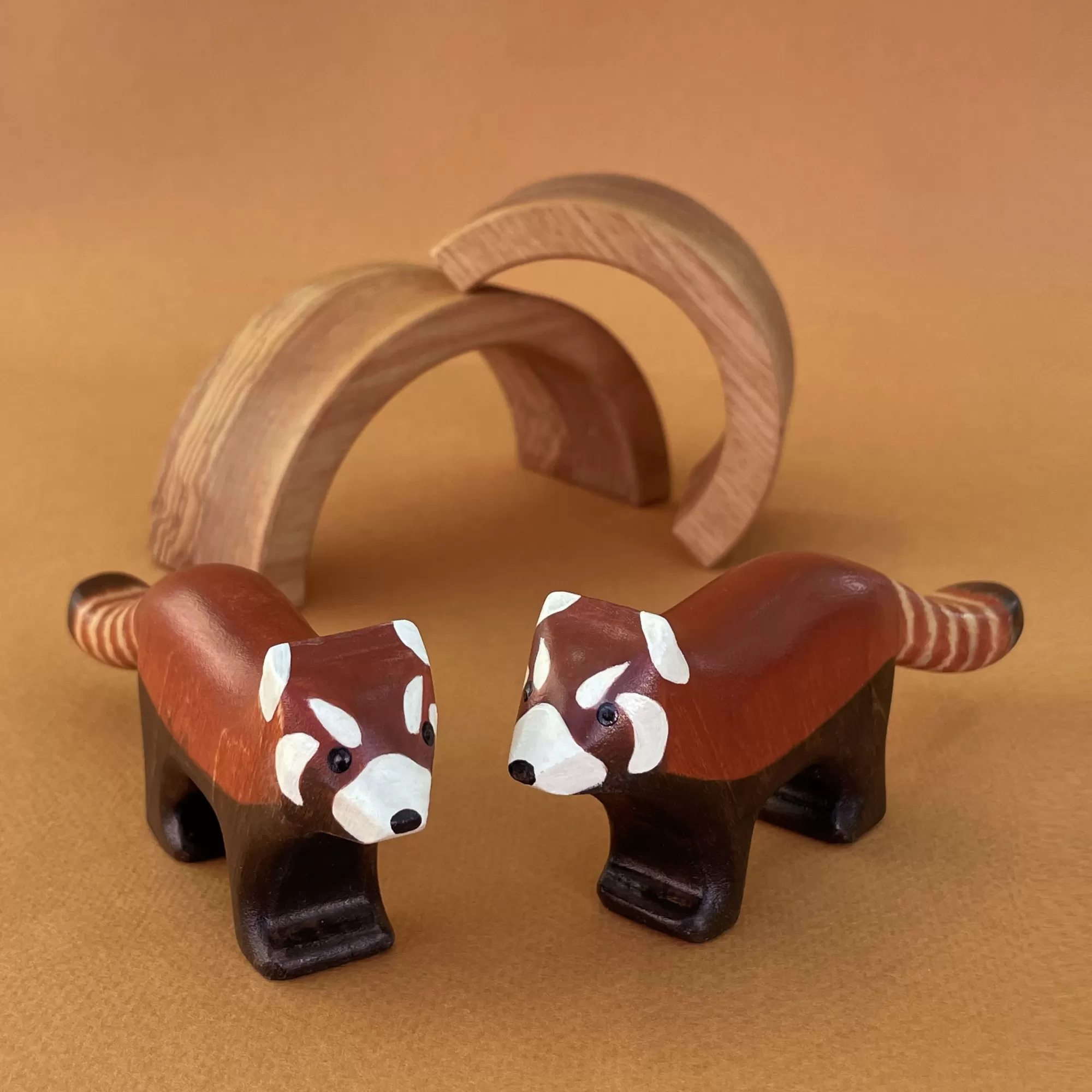 Forest Melody Waldorf Inspired-Wooden Red Panda