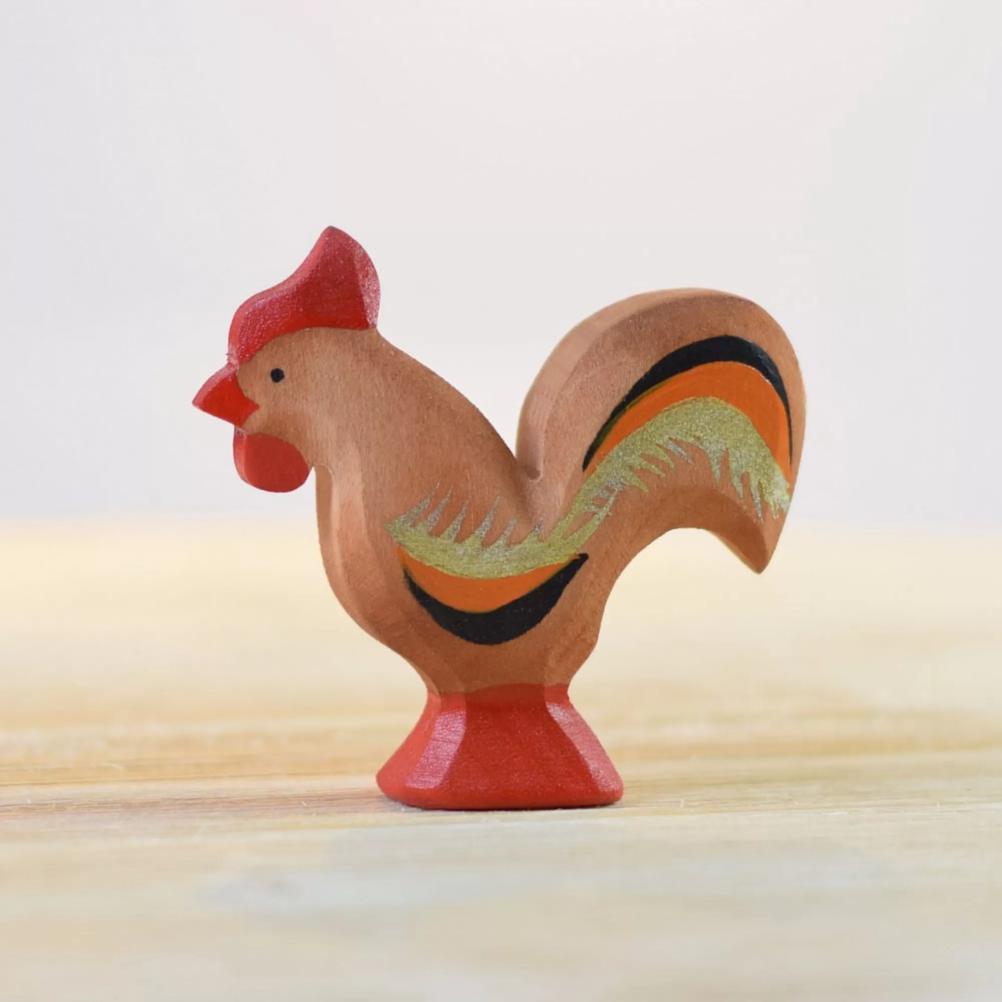 Bumbu Toys Waldorf Inspired-Wooden Rooster