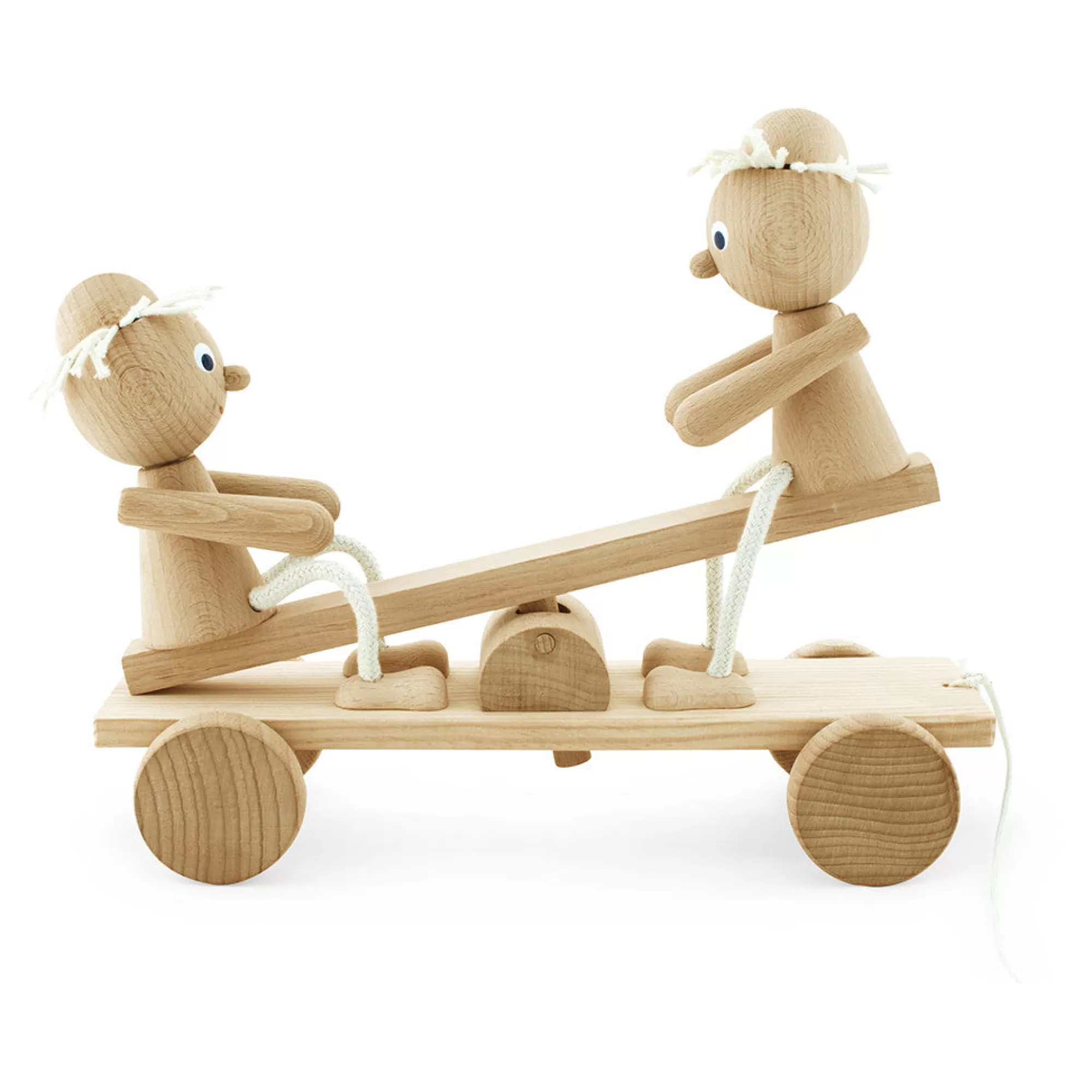 Miva Vacov Push & Pull Along-Wooden See Saw Pull Along - Bill & Ben