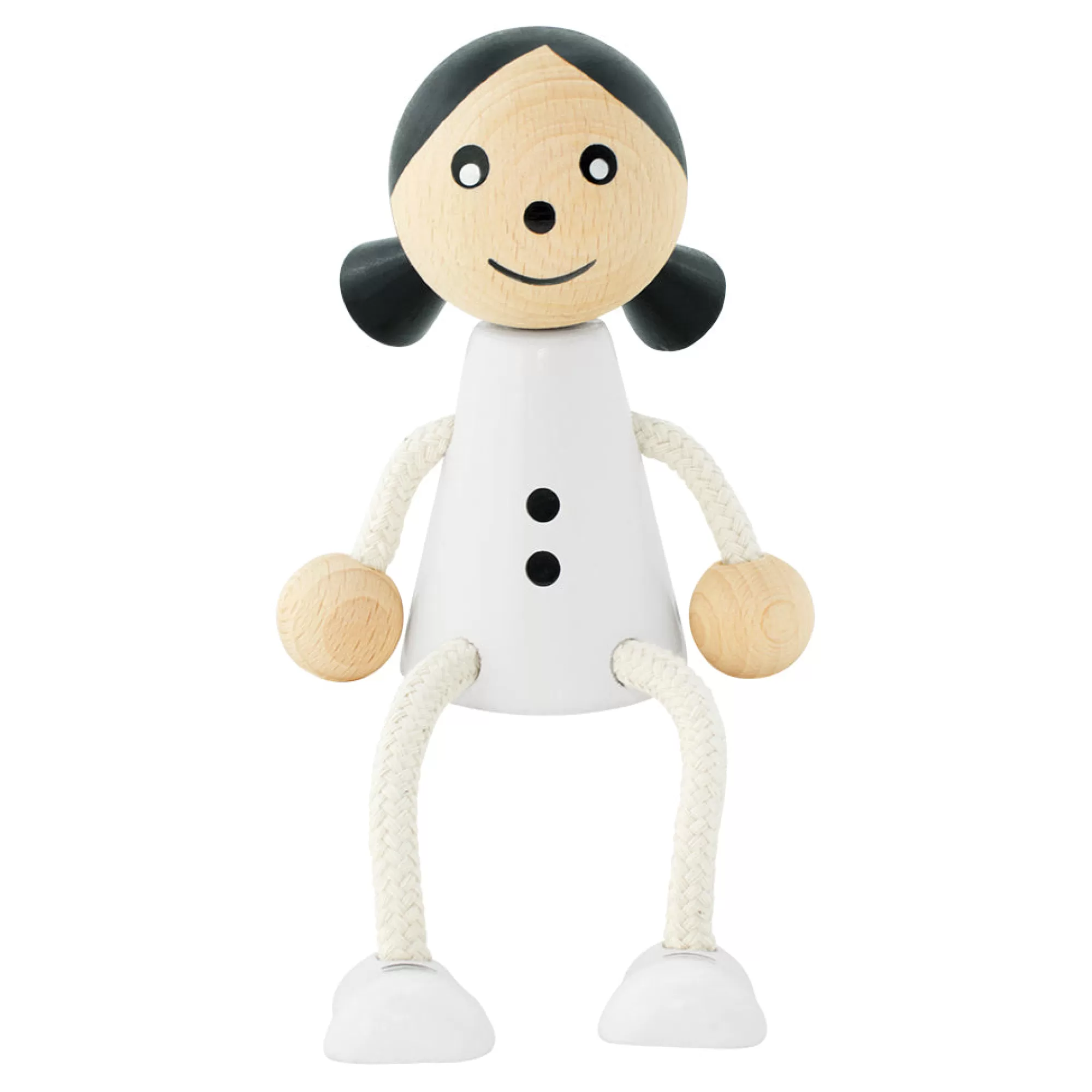 Miva Vacov Pretend Play-Wooden Sitting Girl - Emily