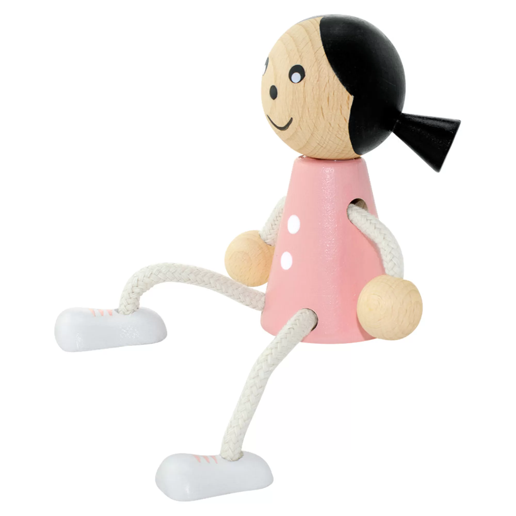 Miva Vacov Pretend Play-Wooden Sitting Girl - Penelope