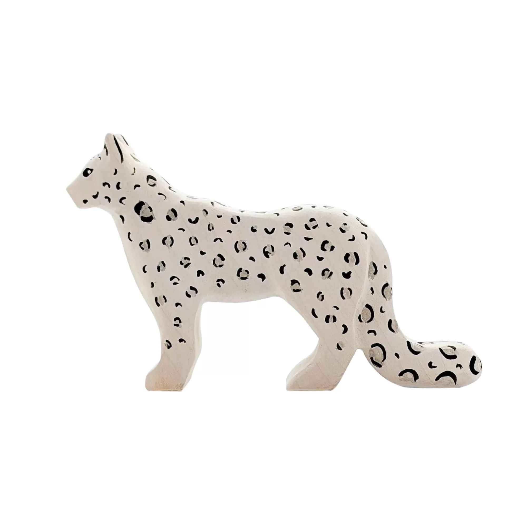 NOM Handcrafted Waldorf Inspired-Wooden Snow Leopard - Mother