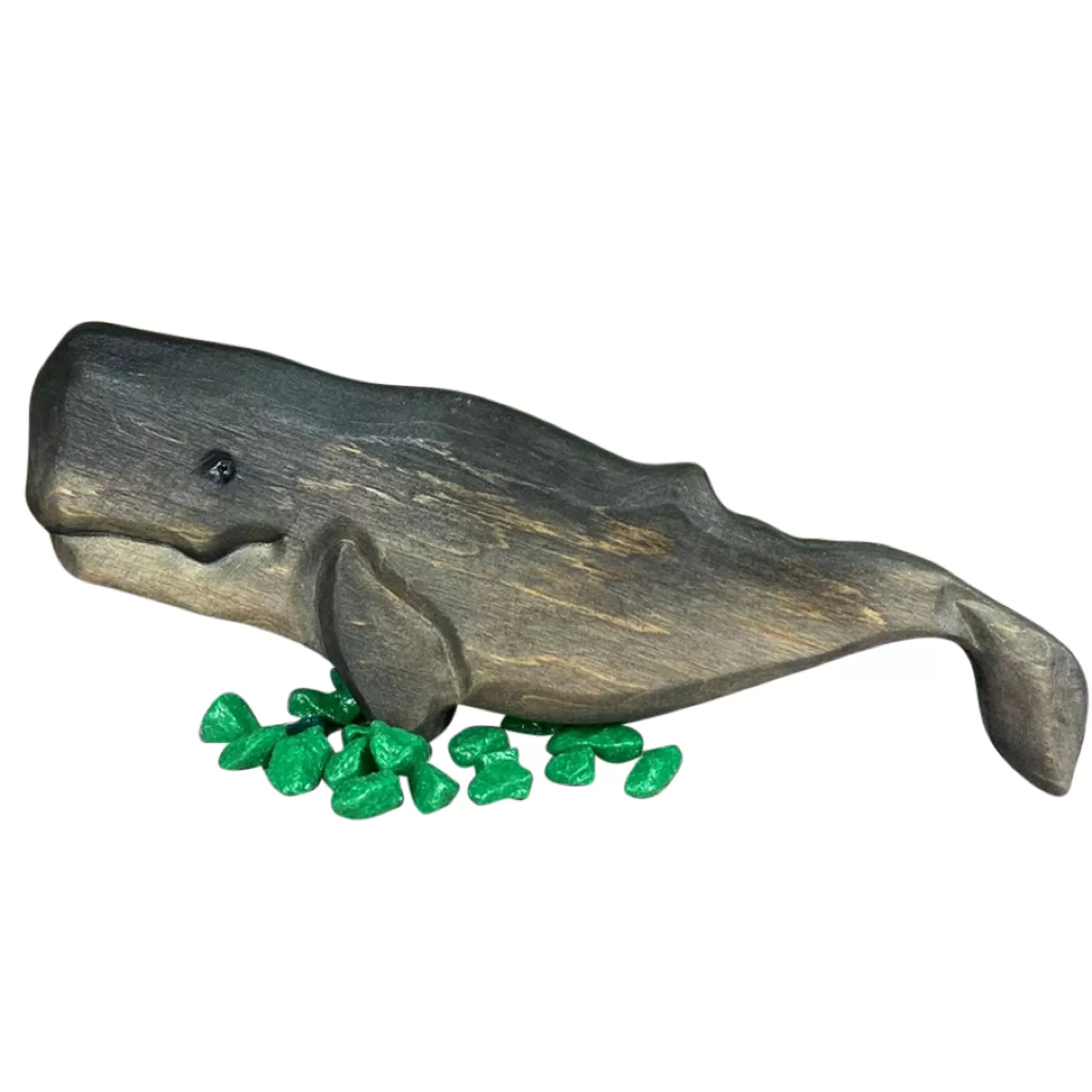 Green Taiga Sea Animals-Wooden Sperm Whale