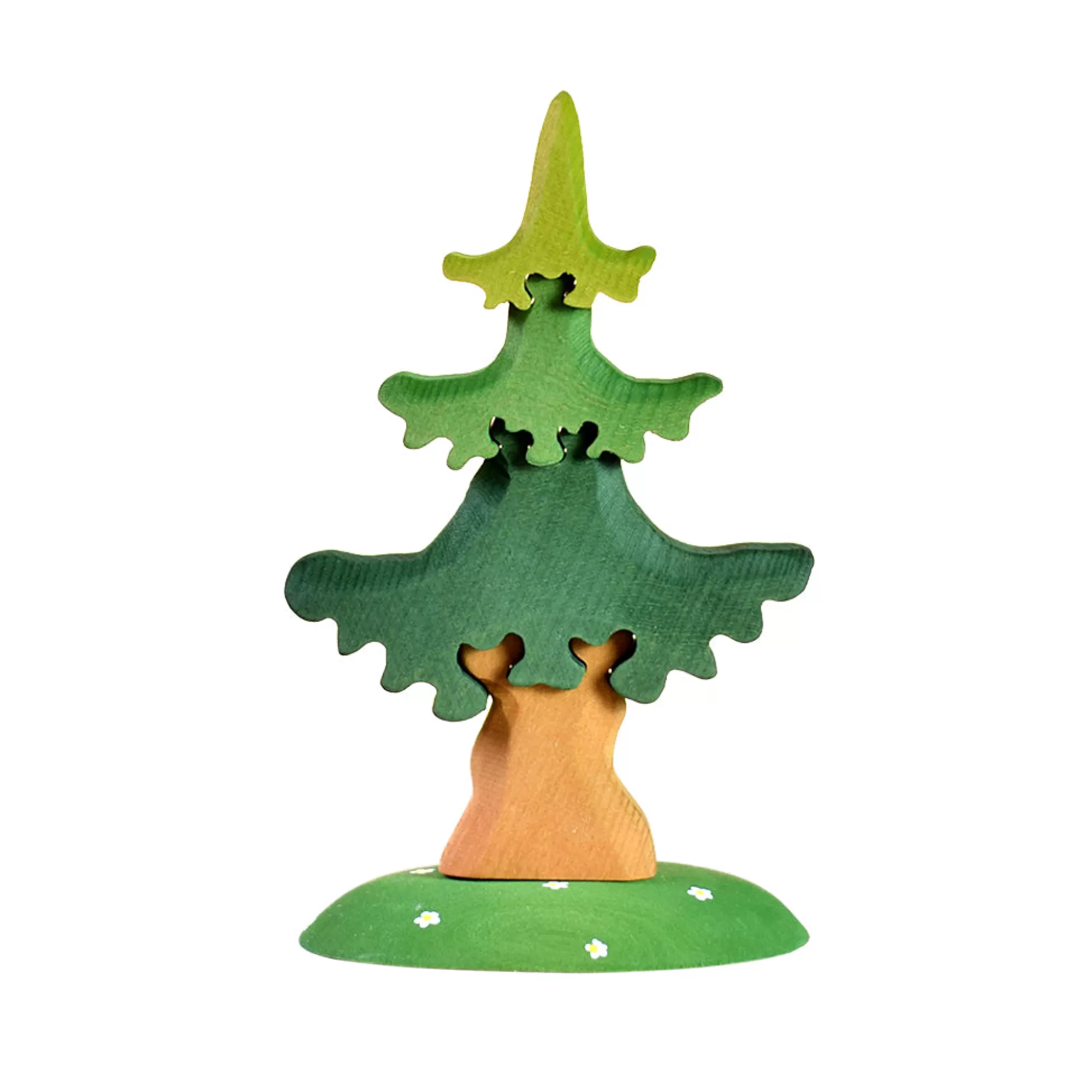 Bumbu Toys Puzzles-Wooden Spruce Tree Puzzle - Small