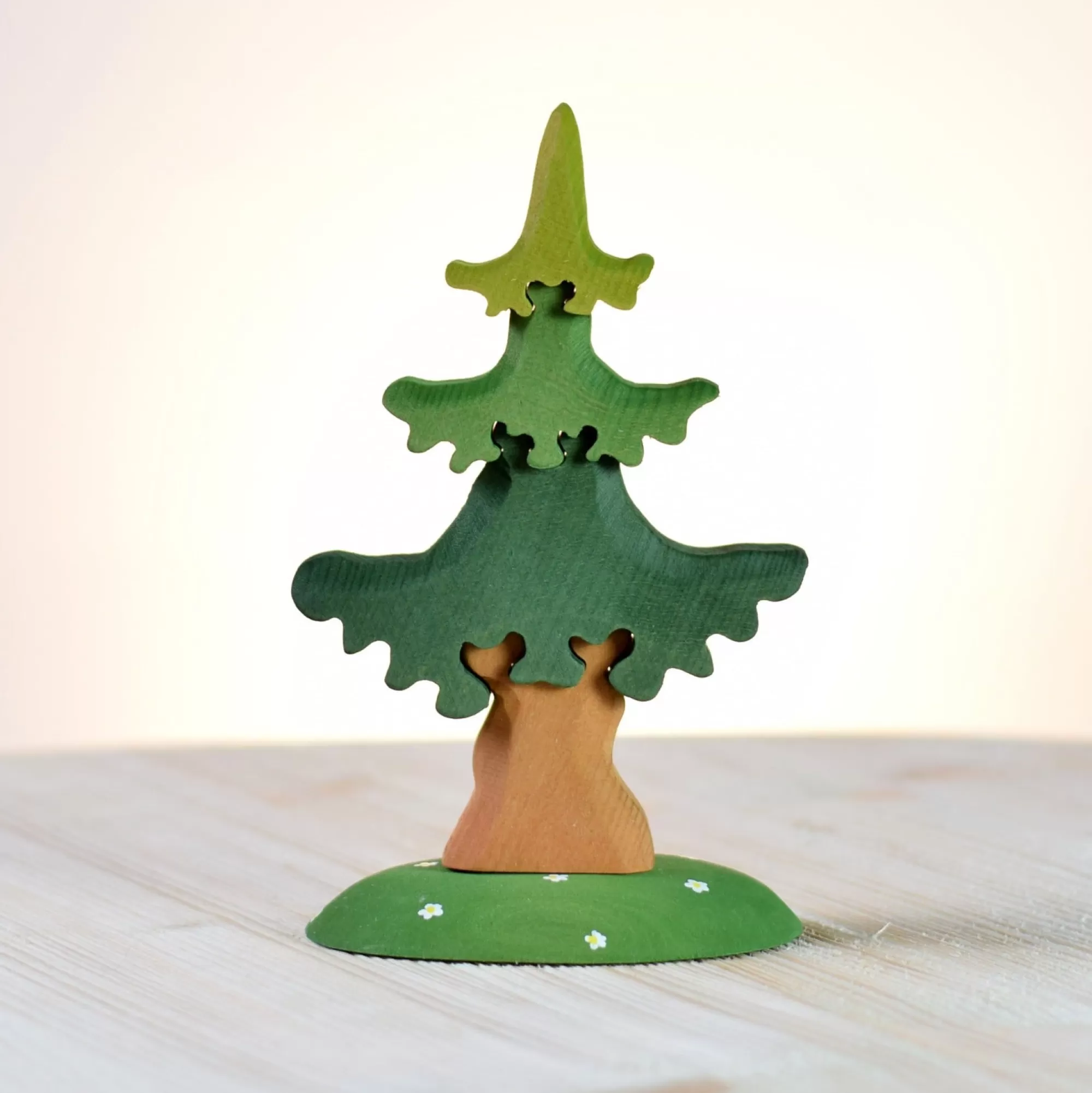 Bumbu Toys Puzzles-Wooden Spruce Tree Puzzle - Small