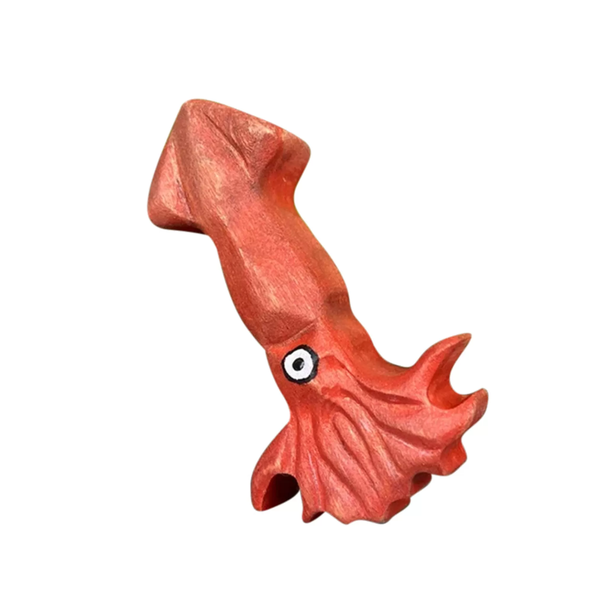 Green Taiga Sea Animals-Wooden Squid