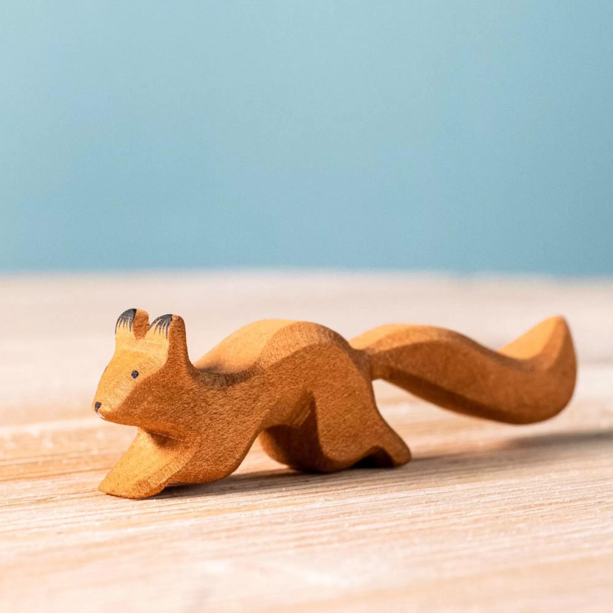 Bumbu Toys Forest Animals-Wooden Squirrel - Running