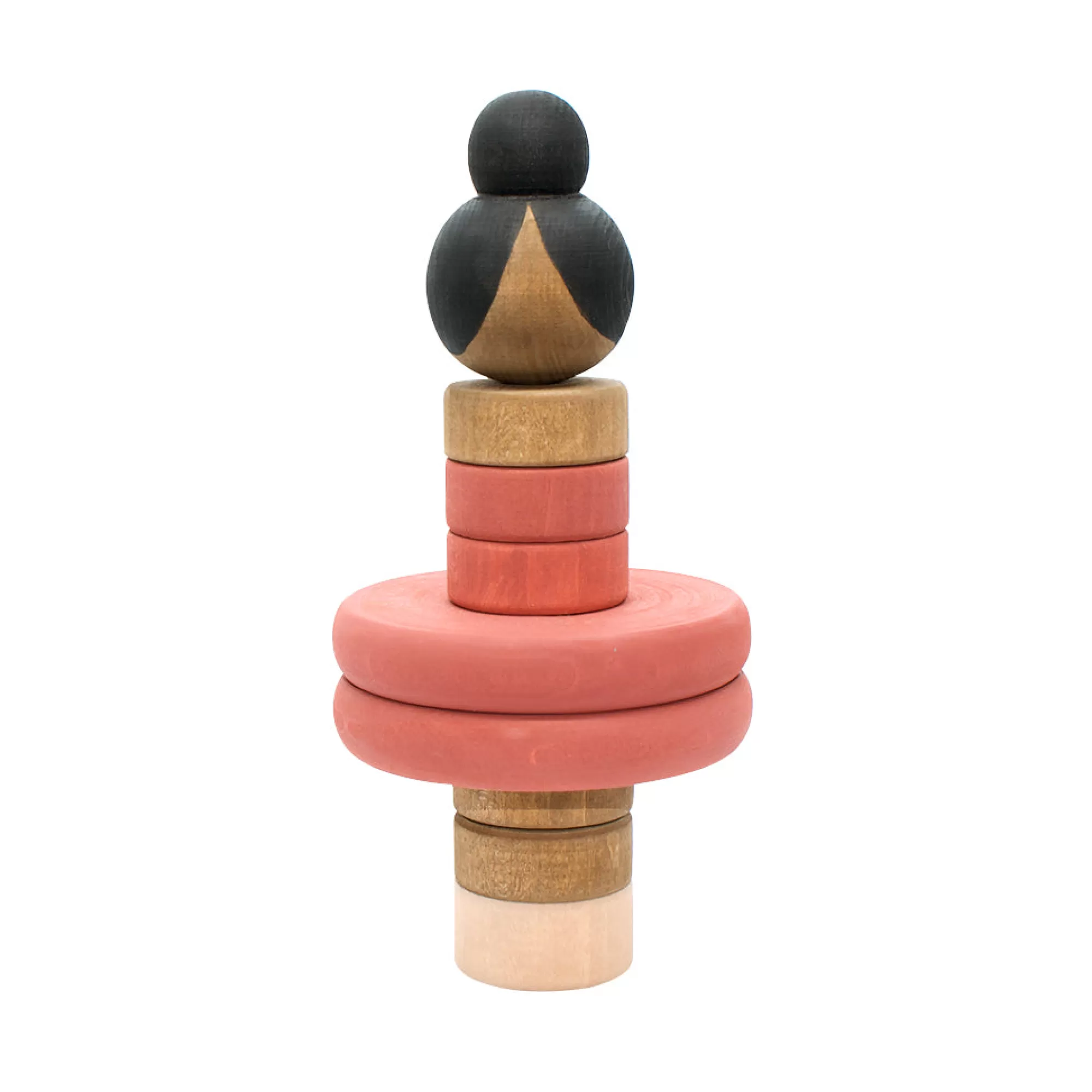 Vera The Neva Montessori Toys-Wooden Stacking Ballerina - Dark