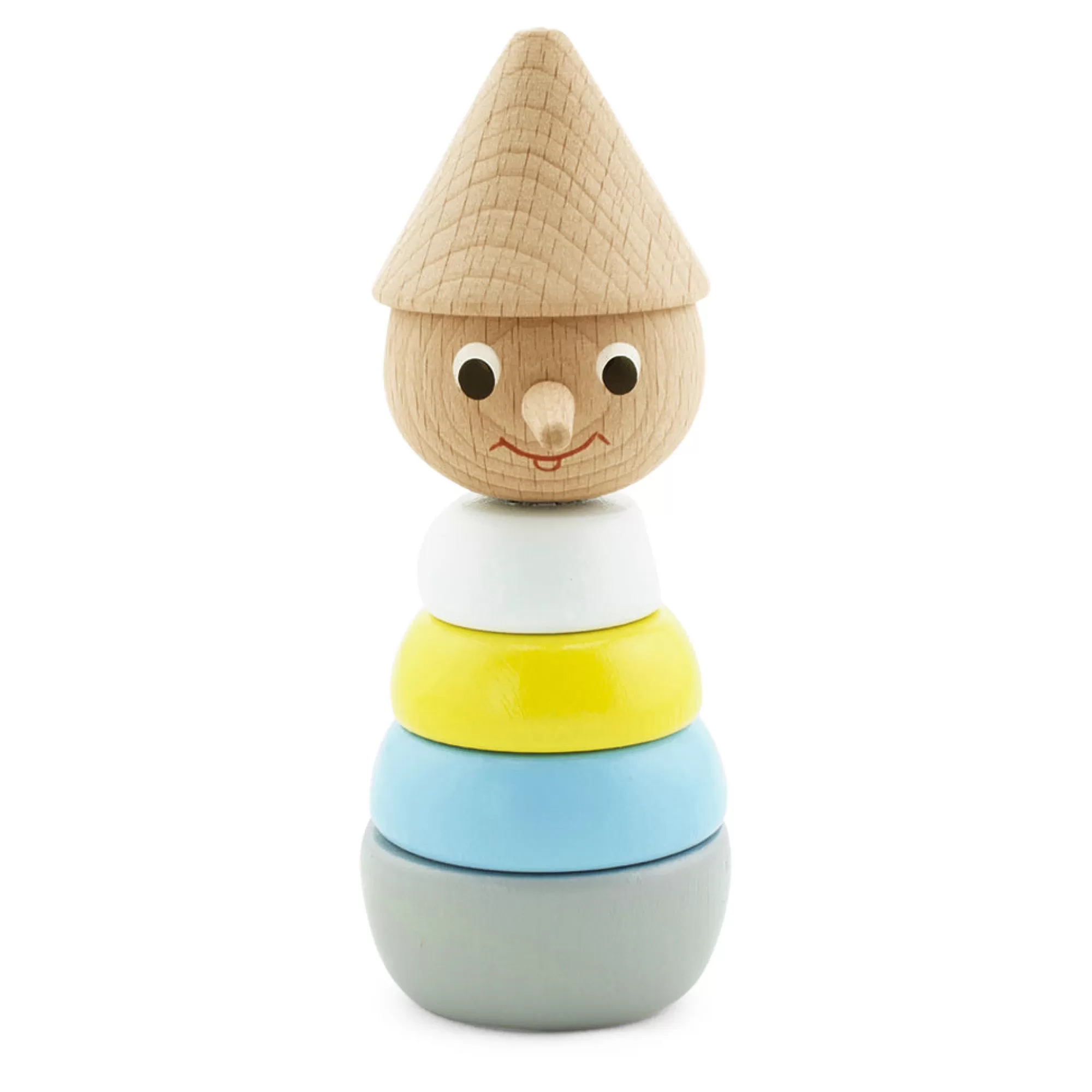 Miva Vacov Montessori Toys-Wooden Stacking Puzzle Pinocchio - Coloured