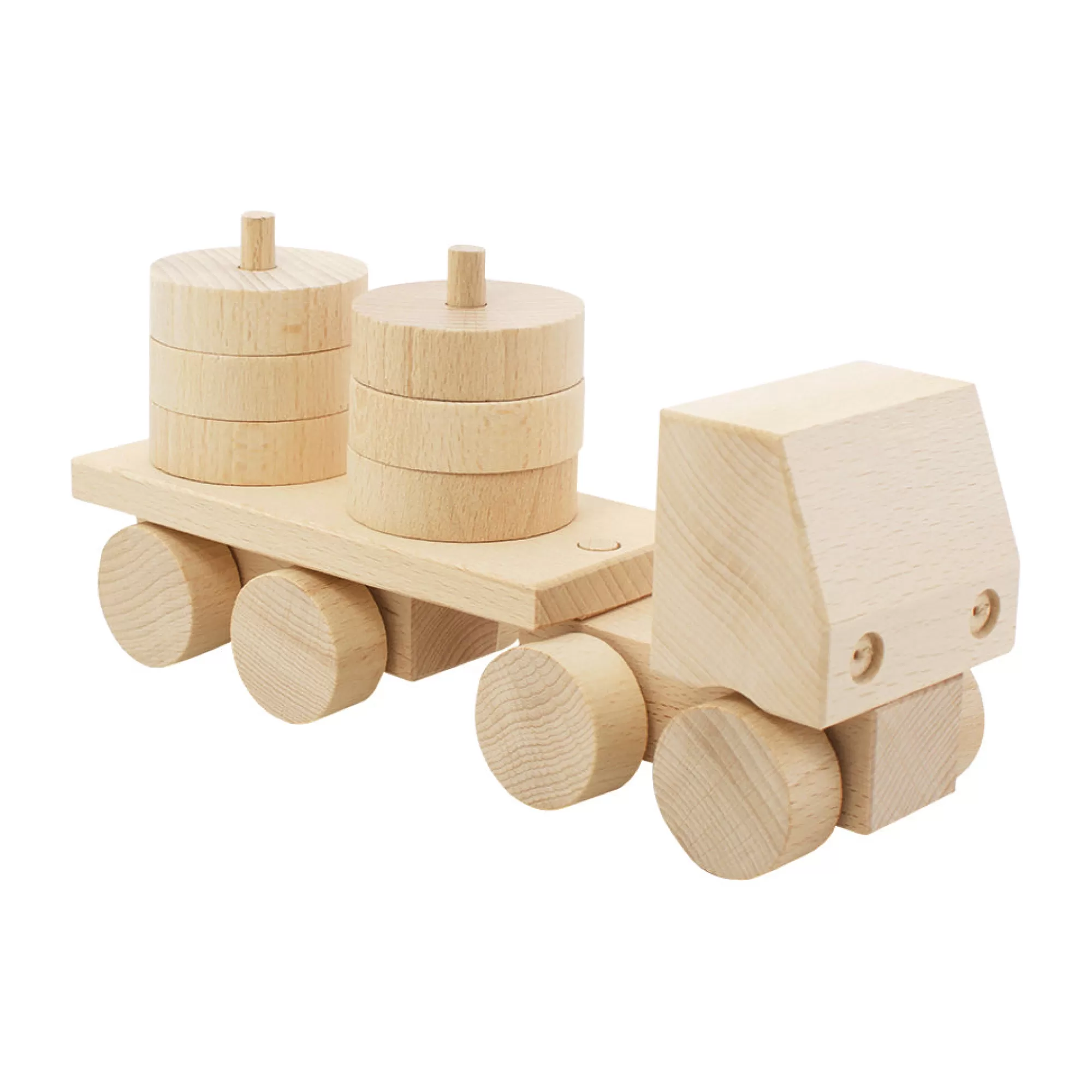 Miva Vacov Montessori Toys-Wooden Stacking Truck - Hudson