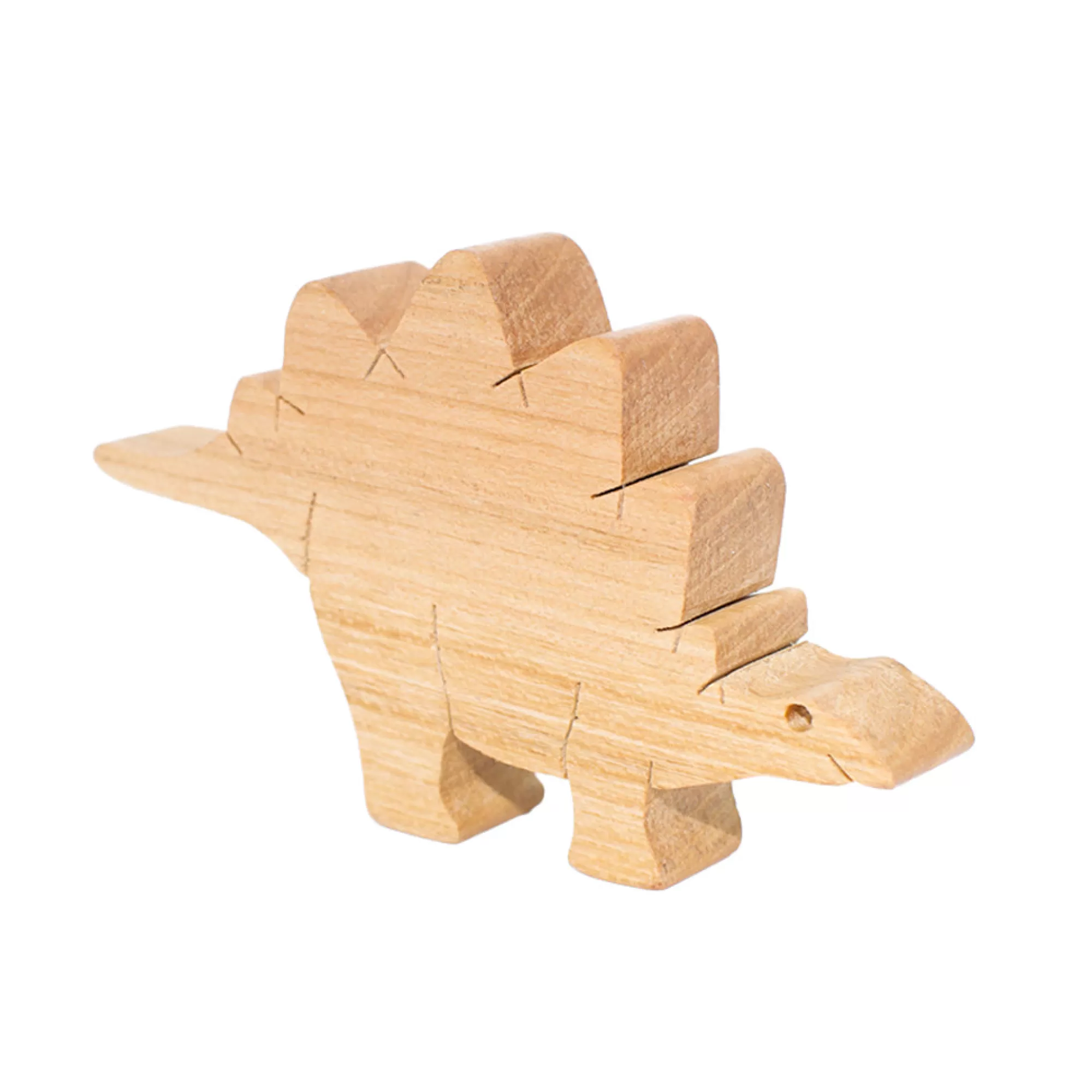 Dio Toys Dinosaurs-Wooden Stegosaurus Figure