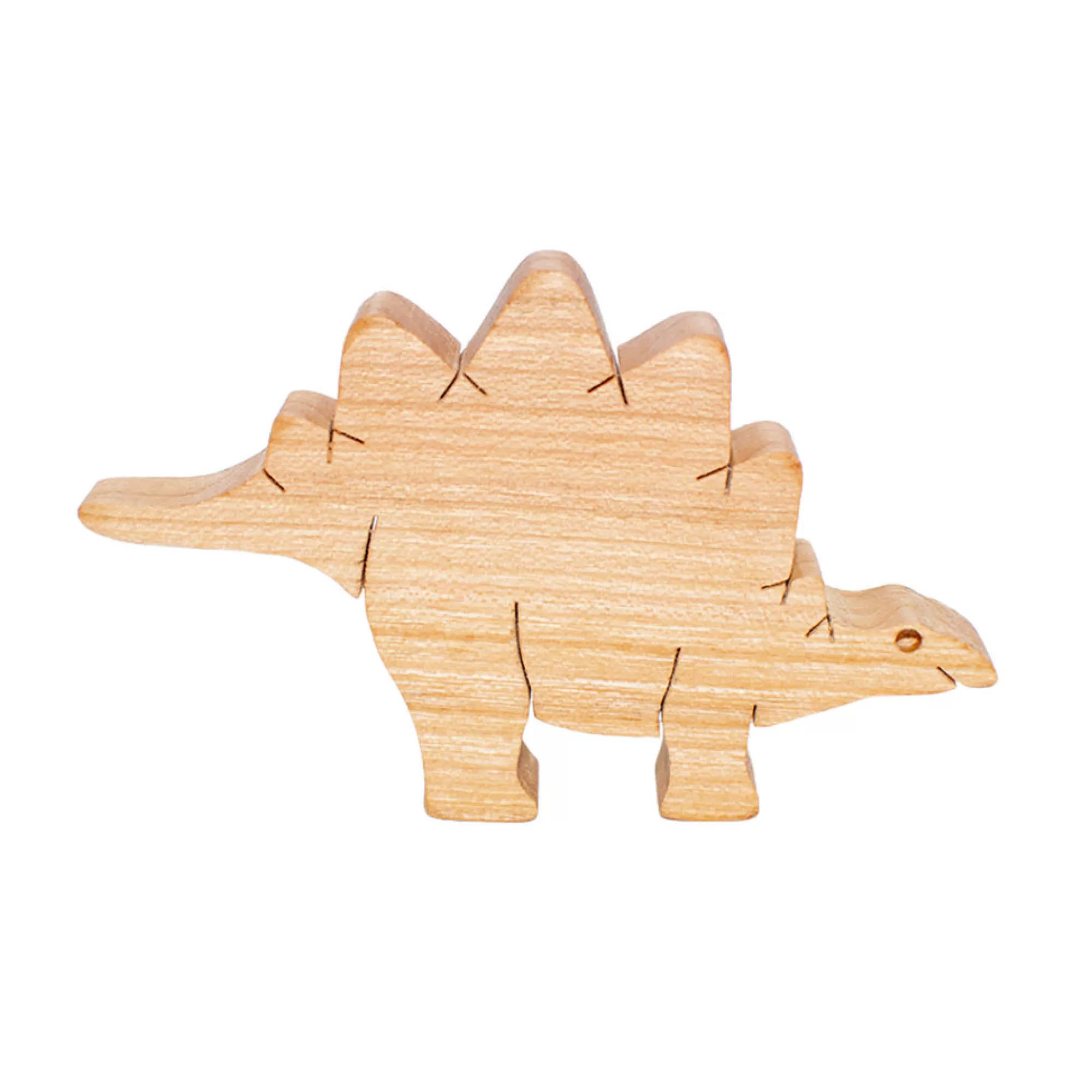 Dio Toys Dinosaurs-Wooden Stegosaurus Figure