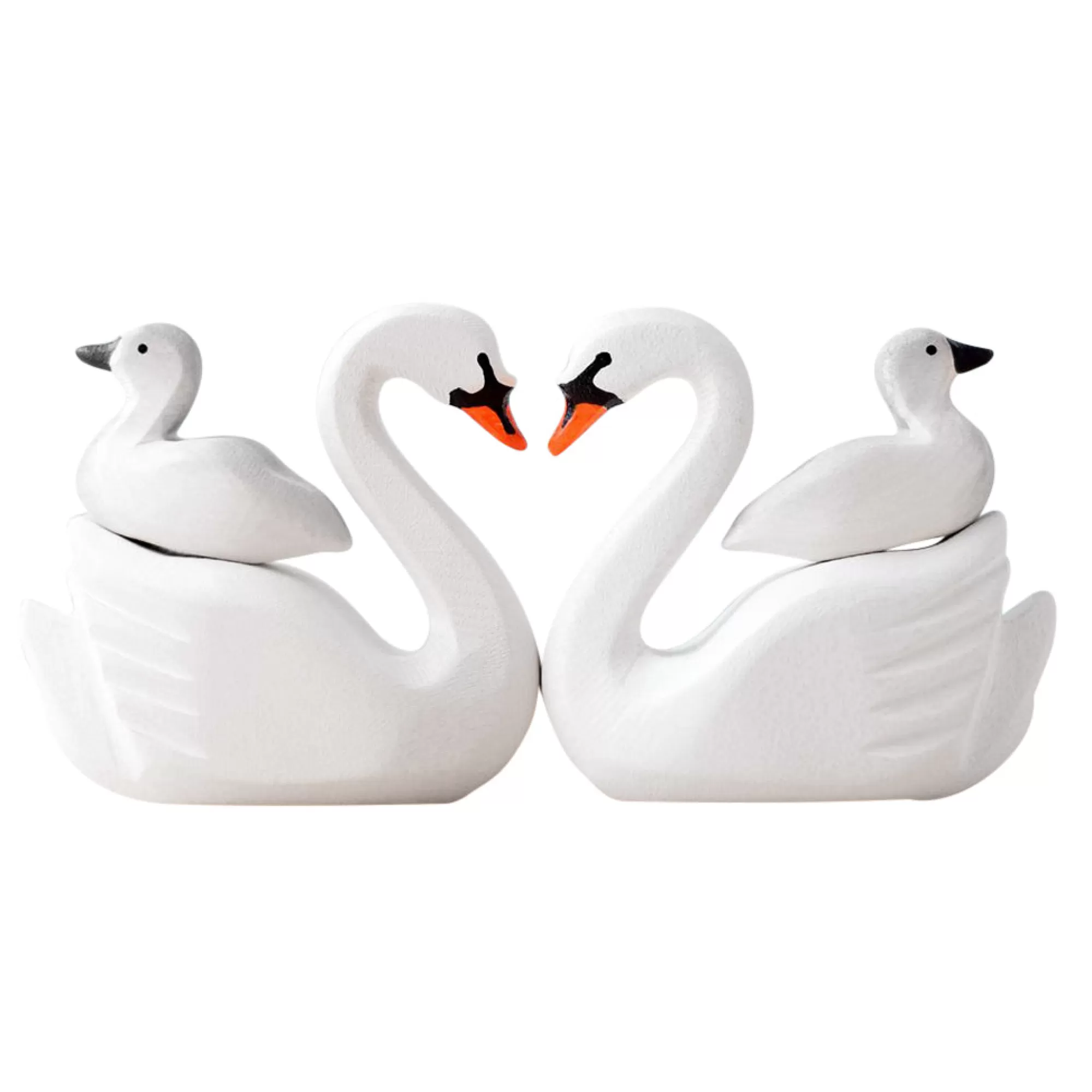 Bumbu Toys Farm Animals-Wooden Swan - Cygnet