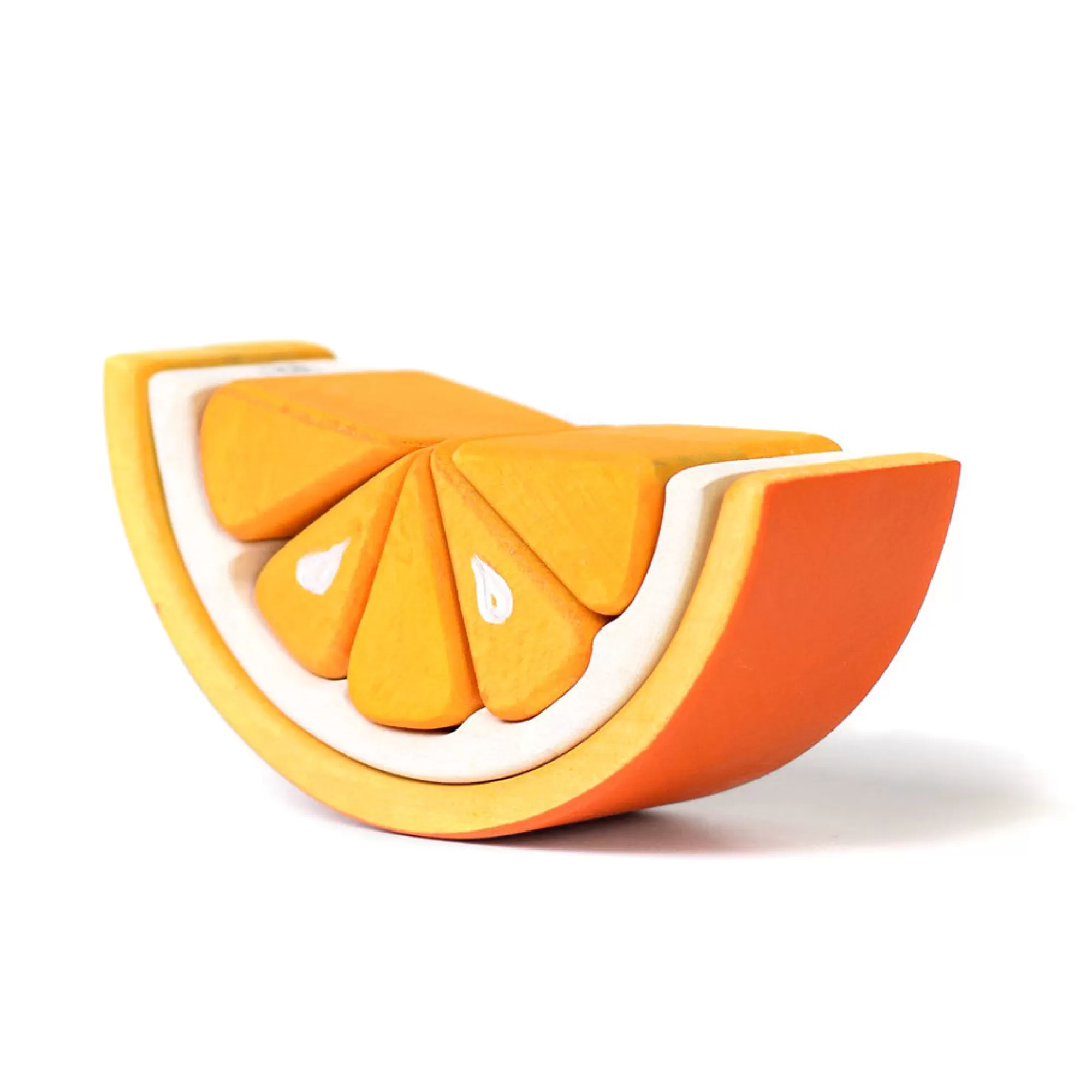 Bumbu Toys Arches & Rainbows-Wooden Tangerine Stacker