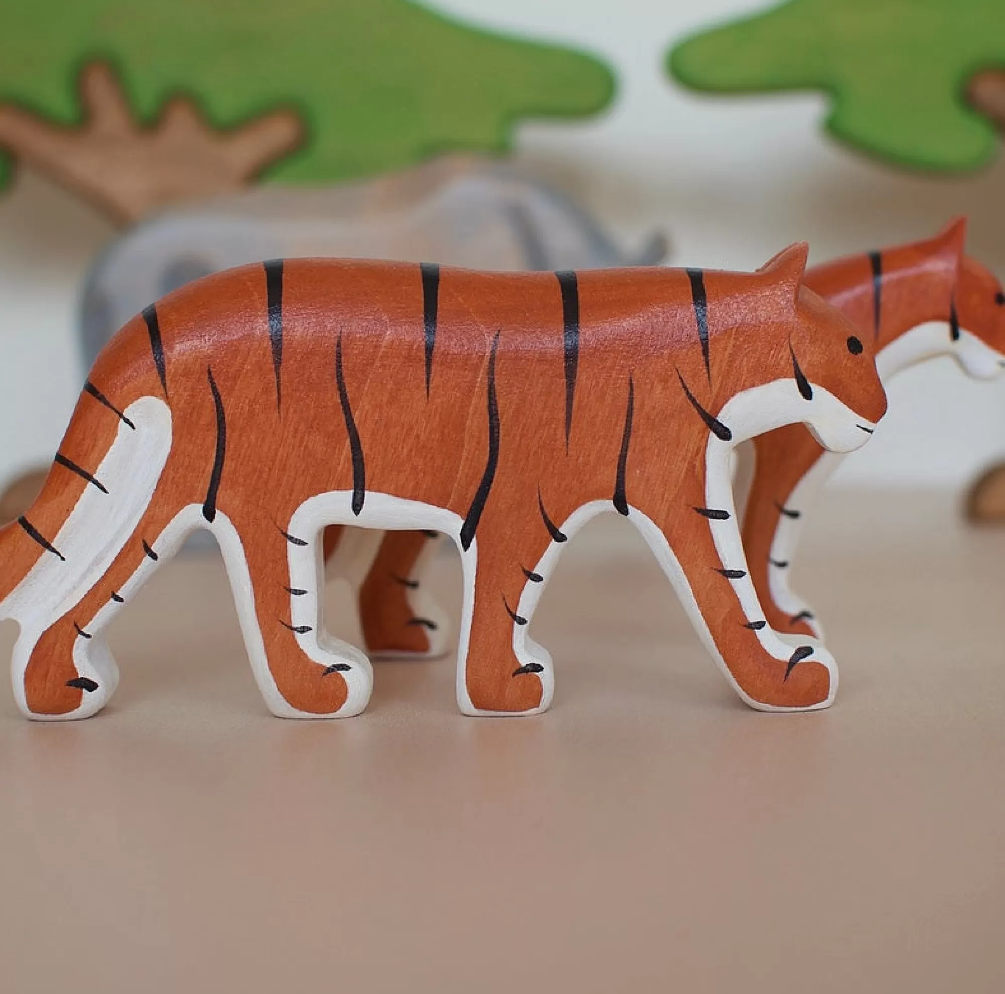 Forest Melody Waldorf Inspired-Wooden Tiger