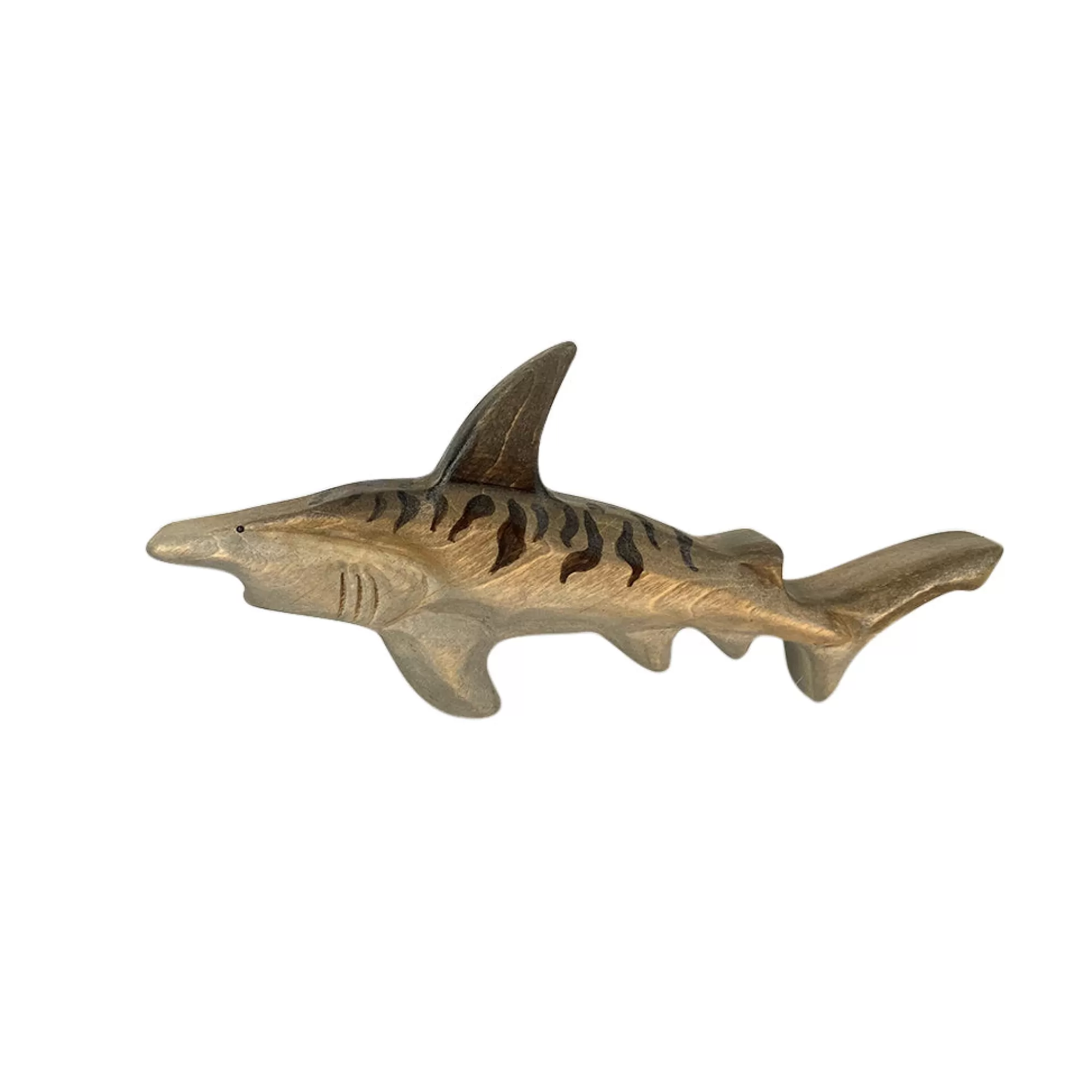 Green Taiga Sea Animals-Wooden Tiger Shark