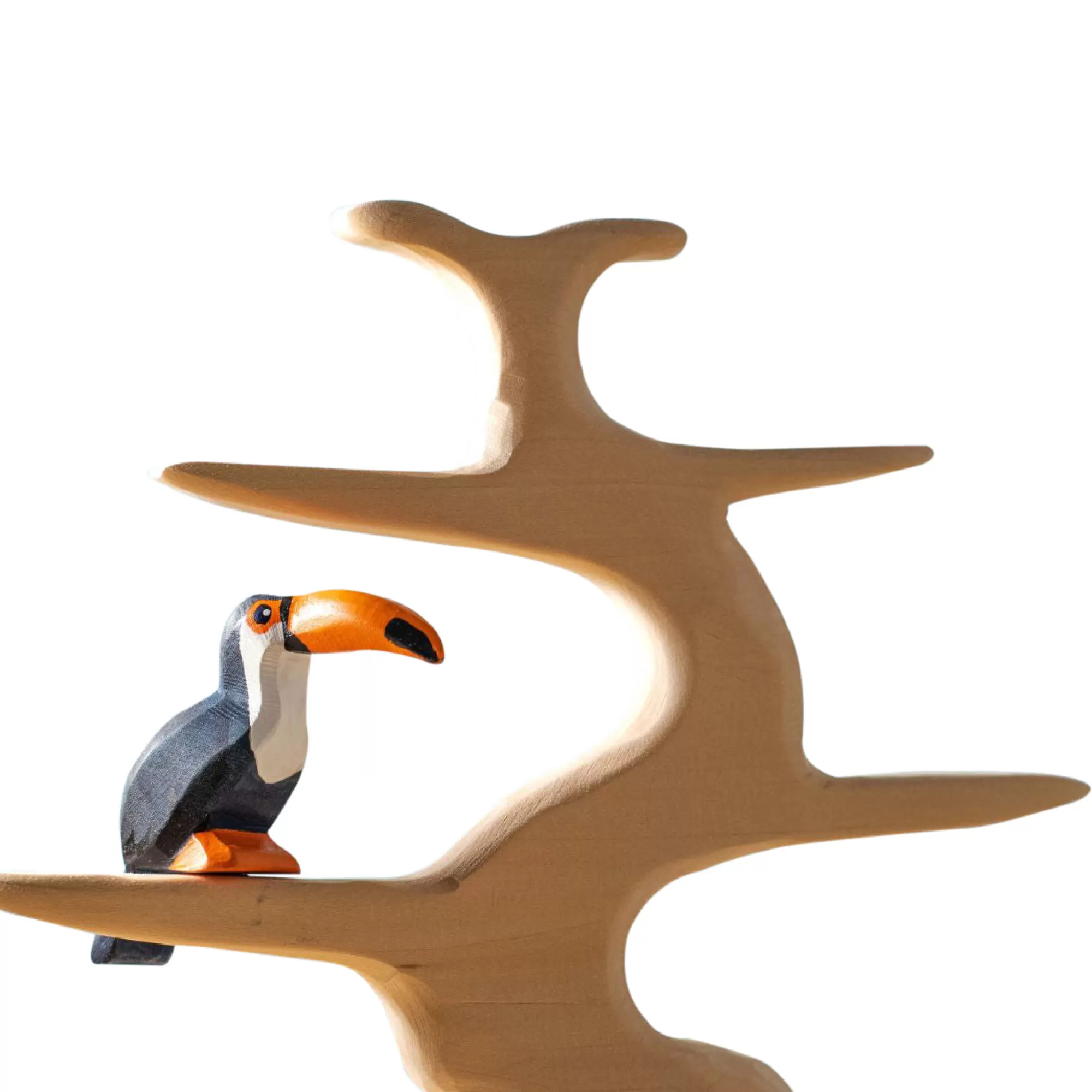 Bumbu Toys Forest Animals-Wooden Toucan Sitting