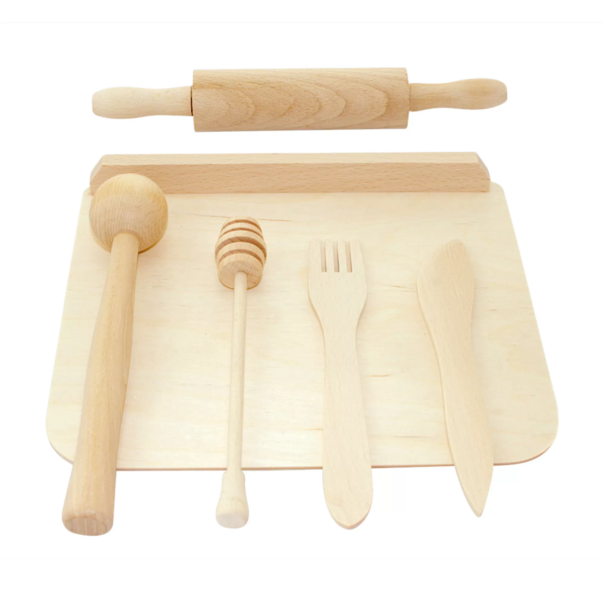 Bartu Kitchen Play-Wooden Toy Kitchen Tool Set