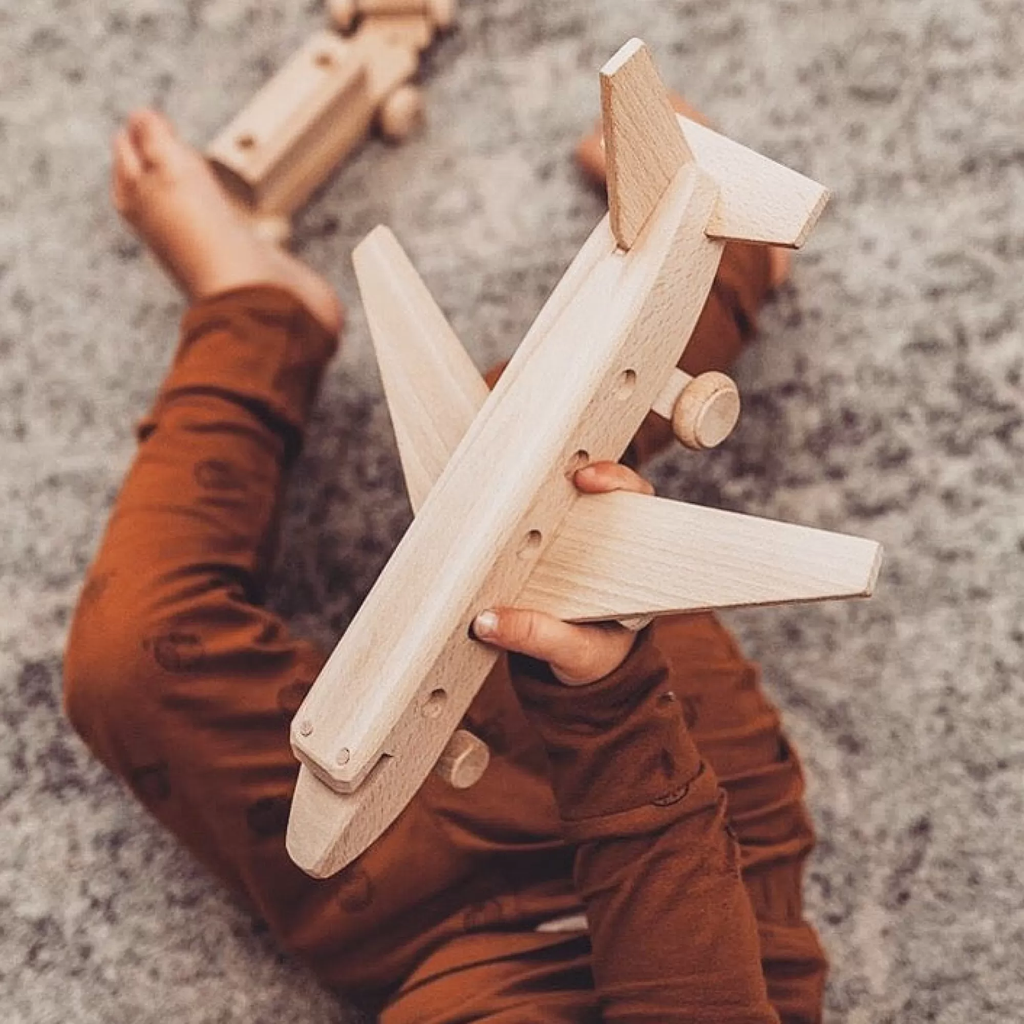 Bartu Airplanes-Wooden Toy Passenger Jet Plane - Bessie (Arriving September)