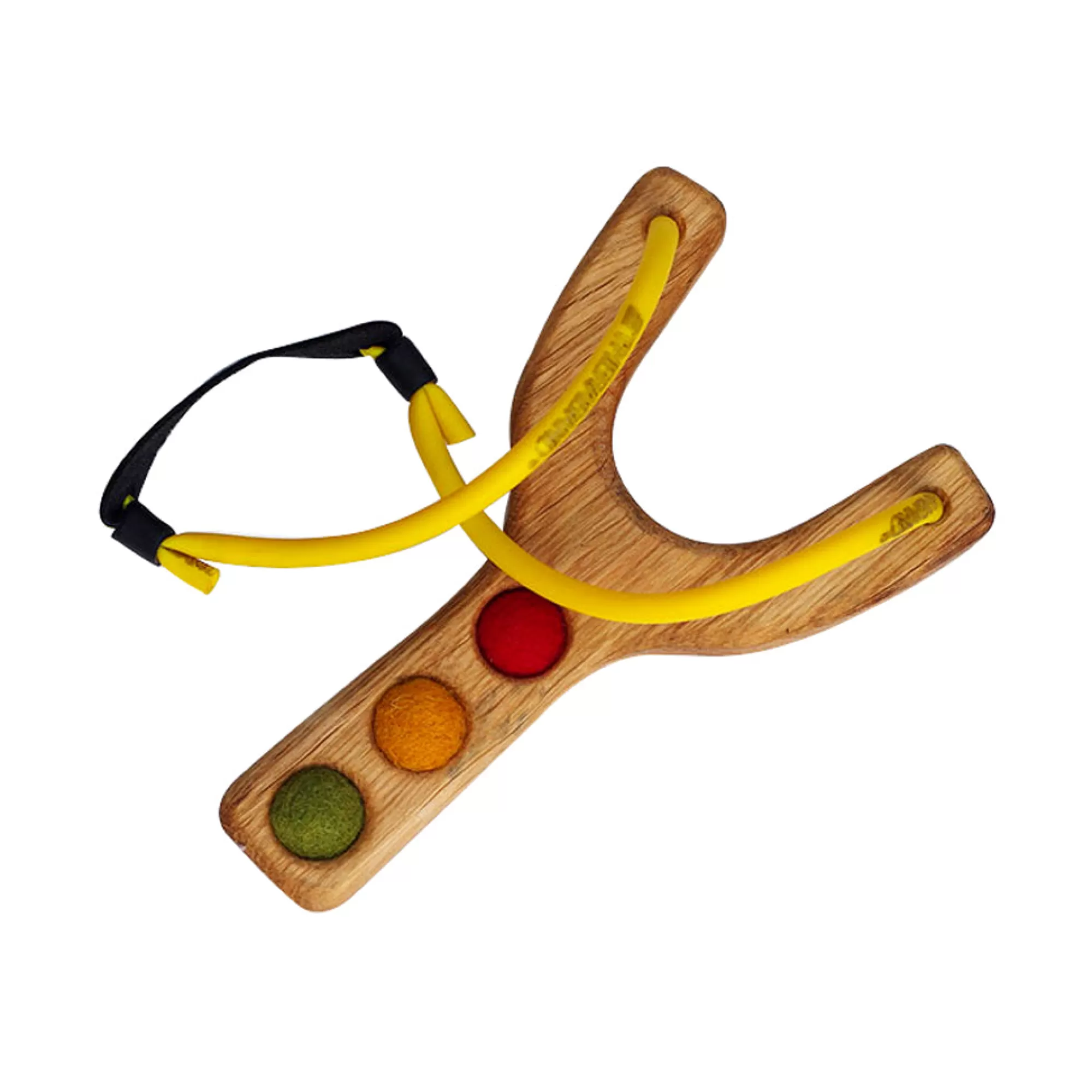 The Archeress Medieval Play-Wooden Toy Slingshot With 3 Balls (Arriving Oct - Nov)