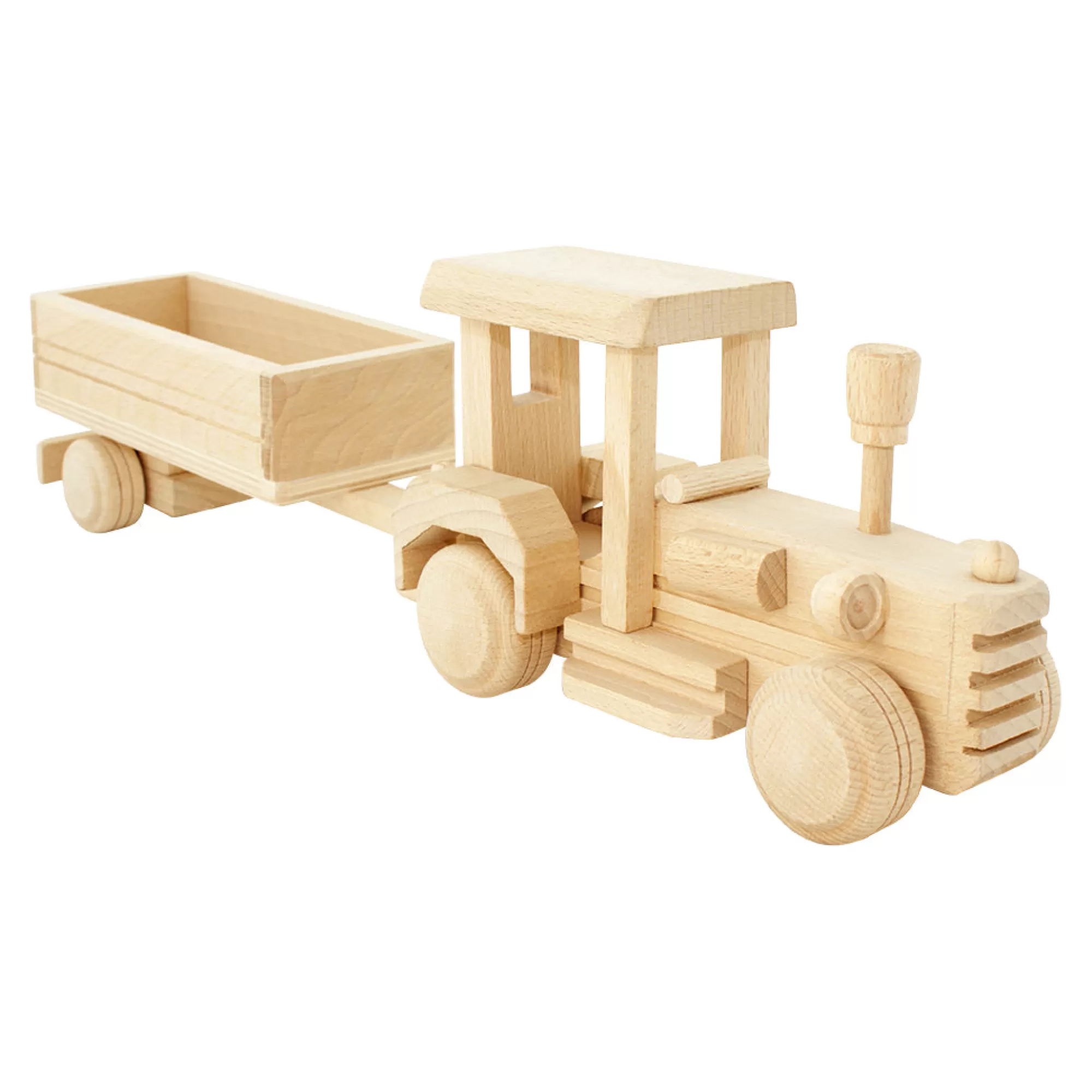 Bartu Tractors-Wooden Tractor With Trailer - Ellie