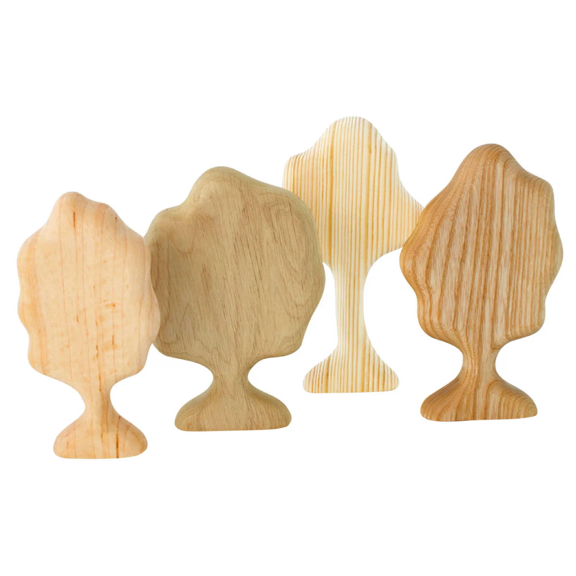 Tateplota Wooden Trees-Wooden Trees - Set Of 4