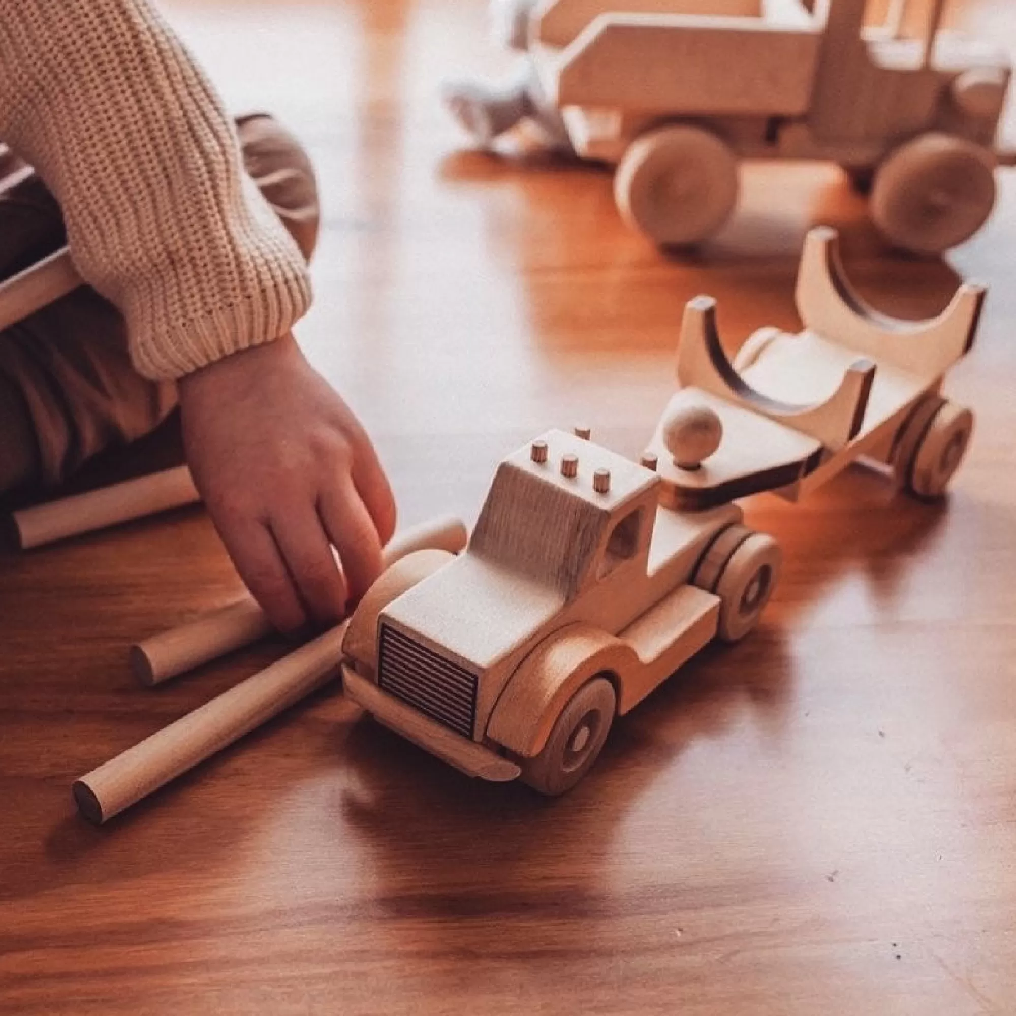 Kubi Dubi Trucks-Wooden Truck Set 3 In 1 - Willy