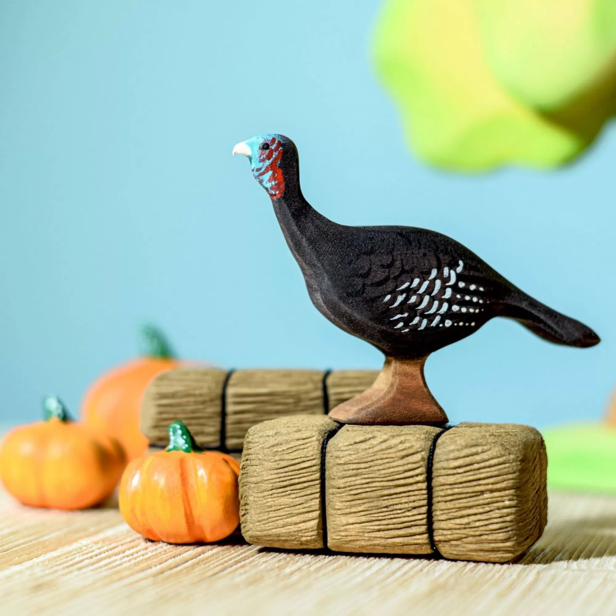 Bumbu Toys Farm Animals-Wooden Turkey - Hen