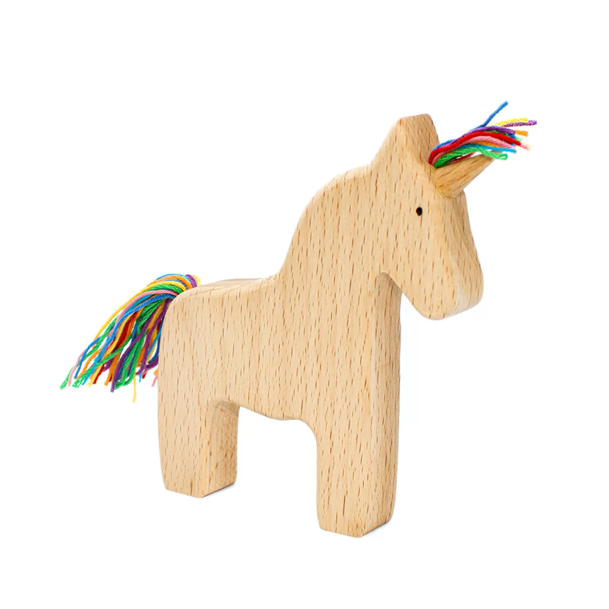 Oshkin Wooden Craft Stories & Tales-Wooden Unicorn Dad - Rainbow