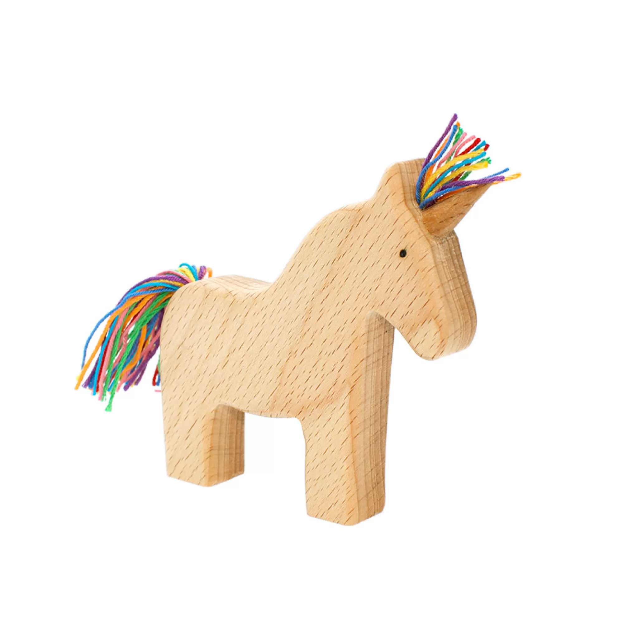 Oshkin Wooden Craft Stories & Tales-Wooden Unicorn Mum - Rainbow