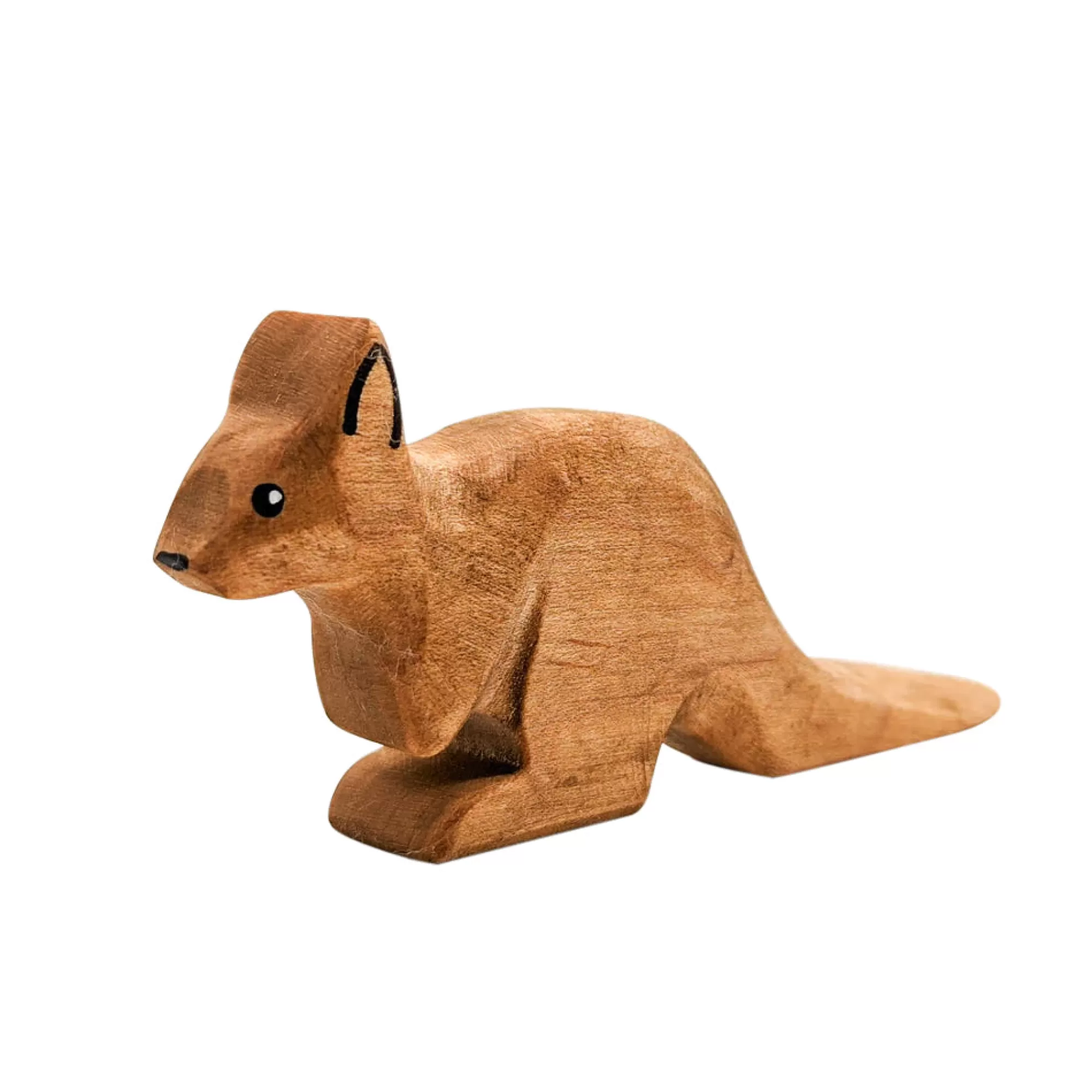 NOM Handcrafted Waldorf Inspired-Wooden Wallaby