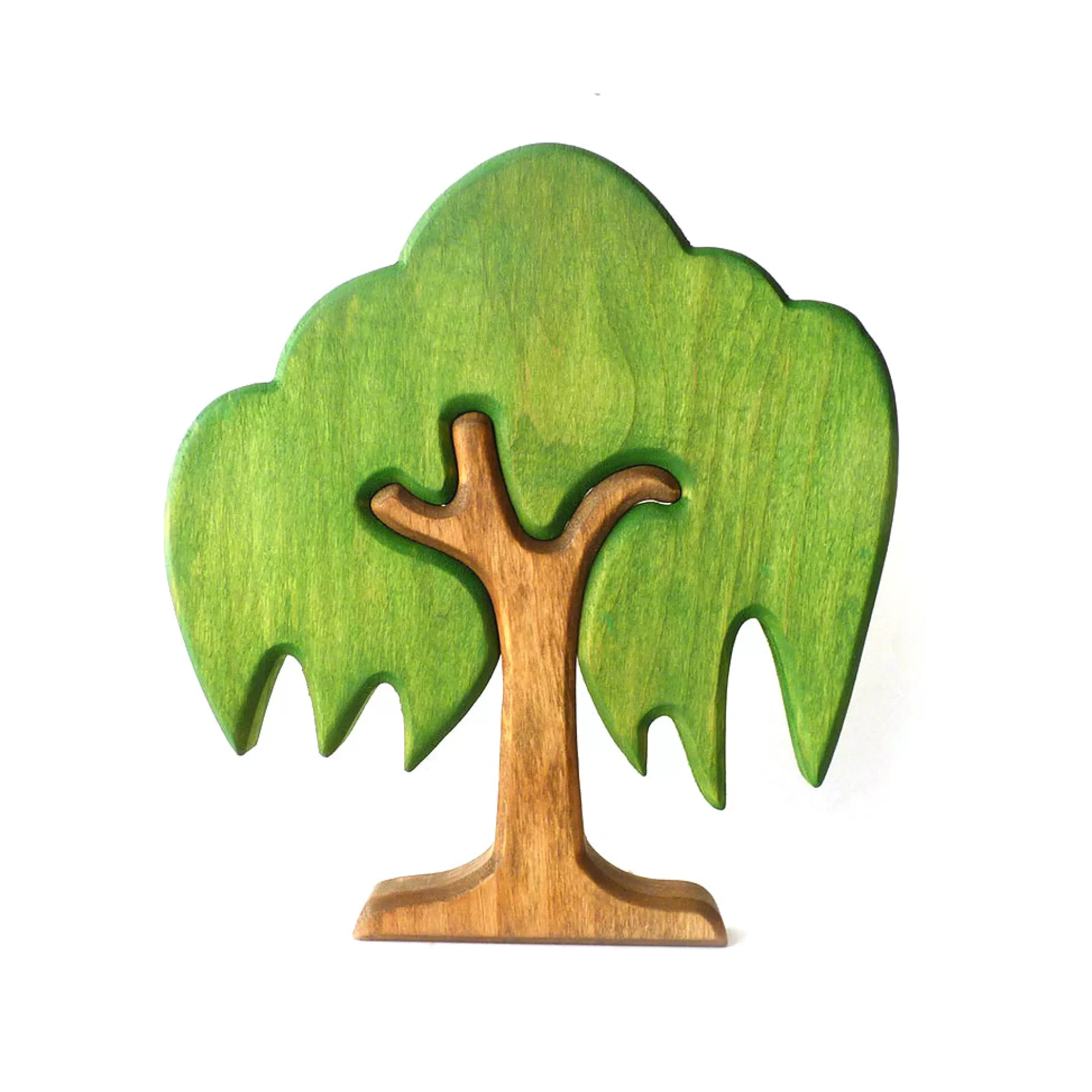 Forest Melody Wooden Trees-Wooden Weeping Willow Tree