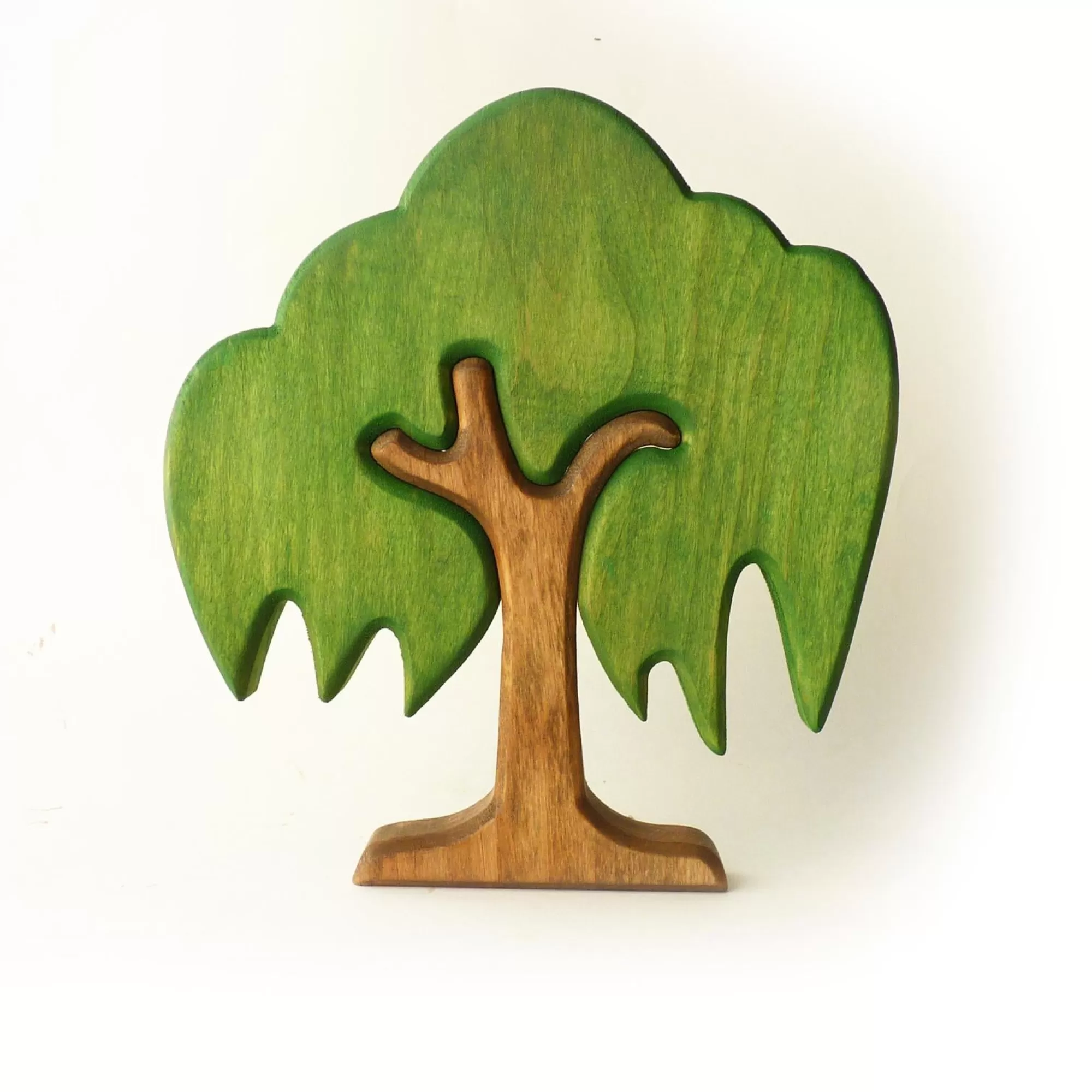 Forest Melody Wooden Trees-Wooden Weeping Willow Tree