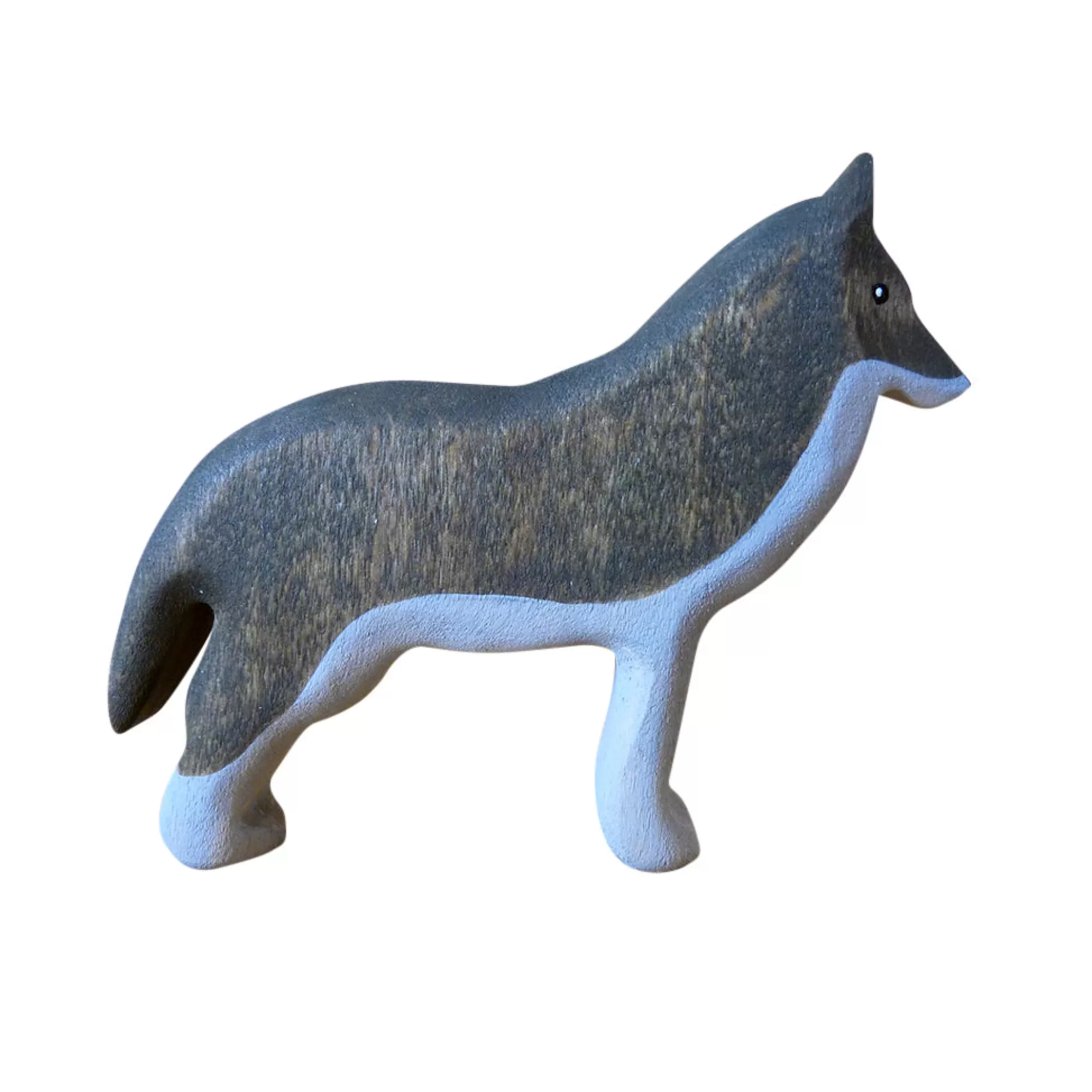 Forest Melody Waldorf Inspired-Wooden Wolf Standing