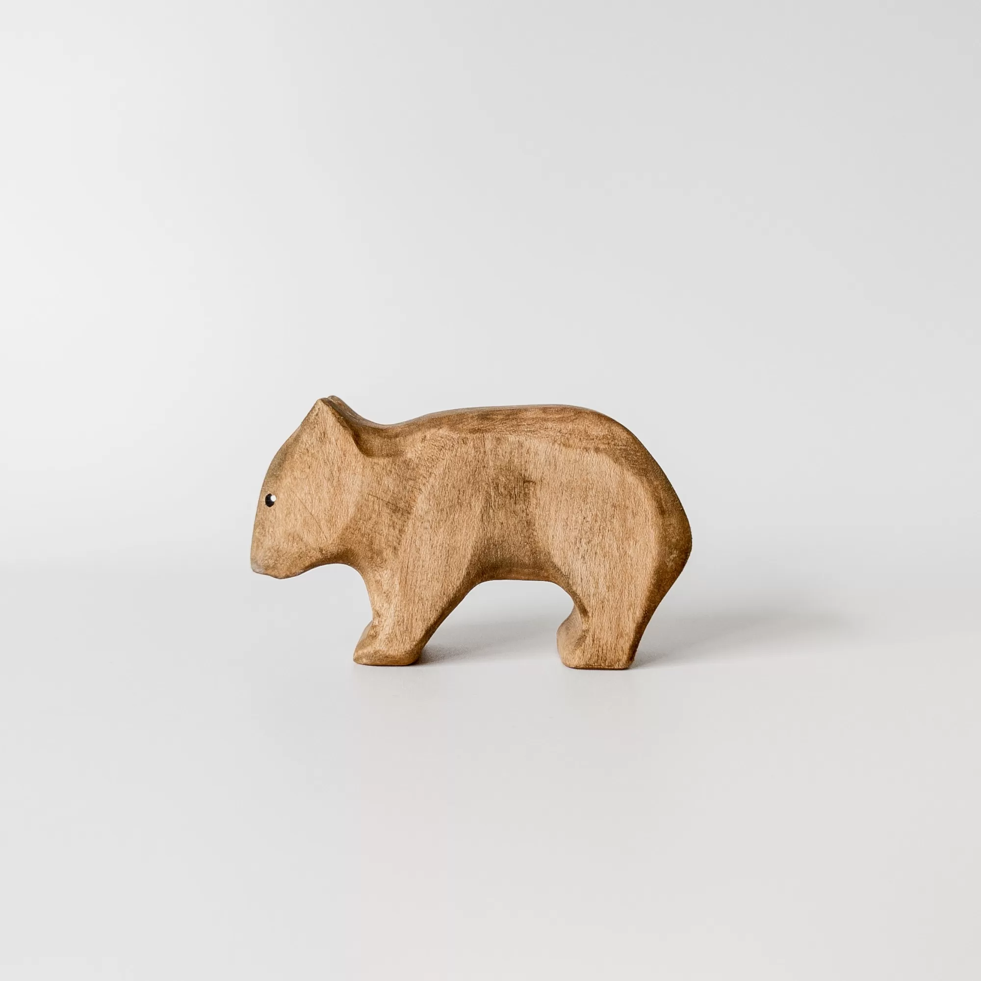 NOM Handcrafted Waldorf Inspired-Wooden Wombat