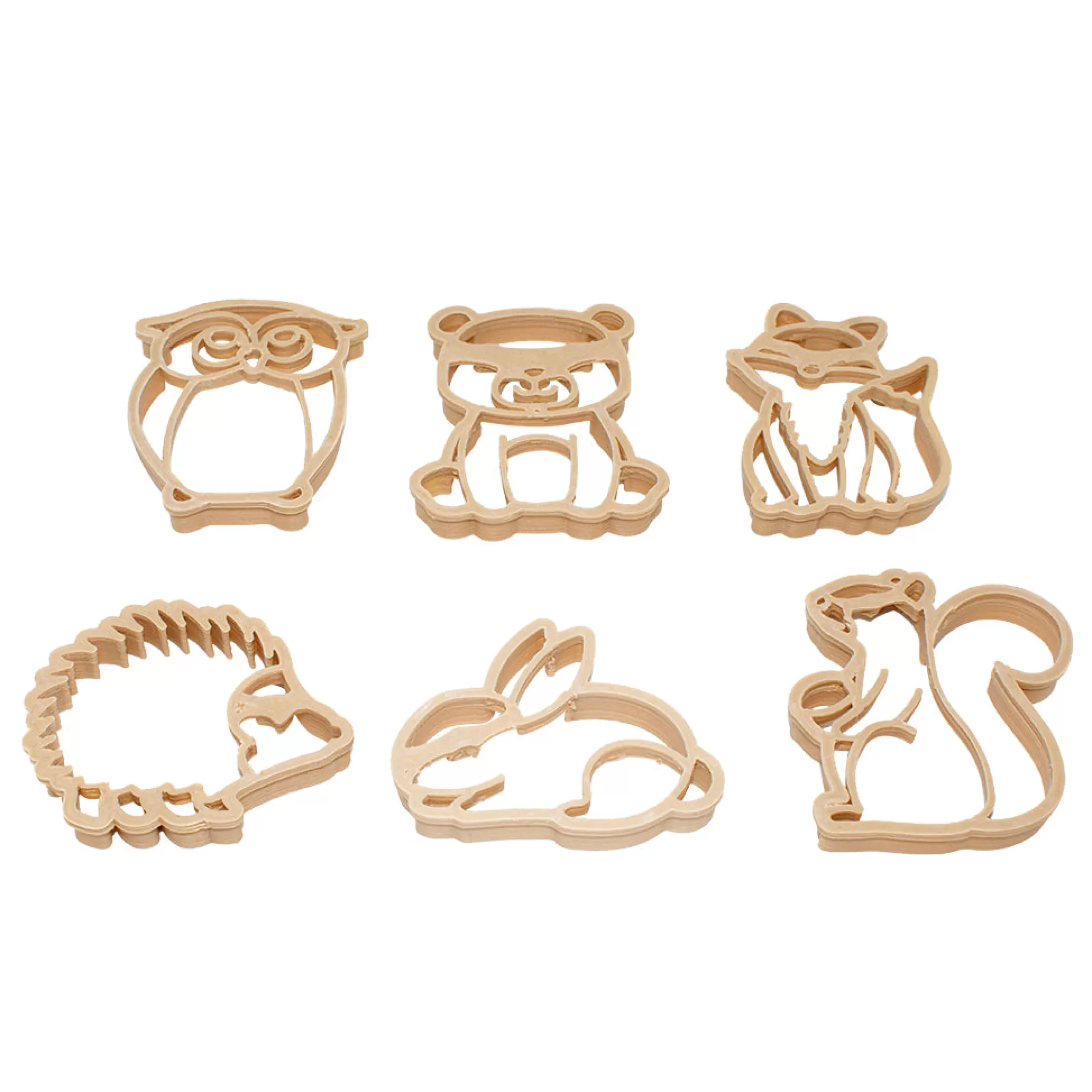 Kinfolk Pantry Sensory Play-Woodland Animals Eco Cutter - Set Of 6